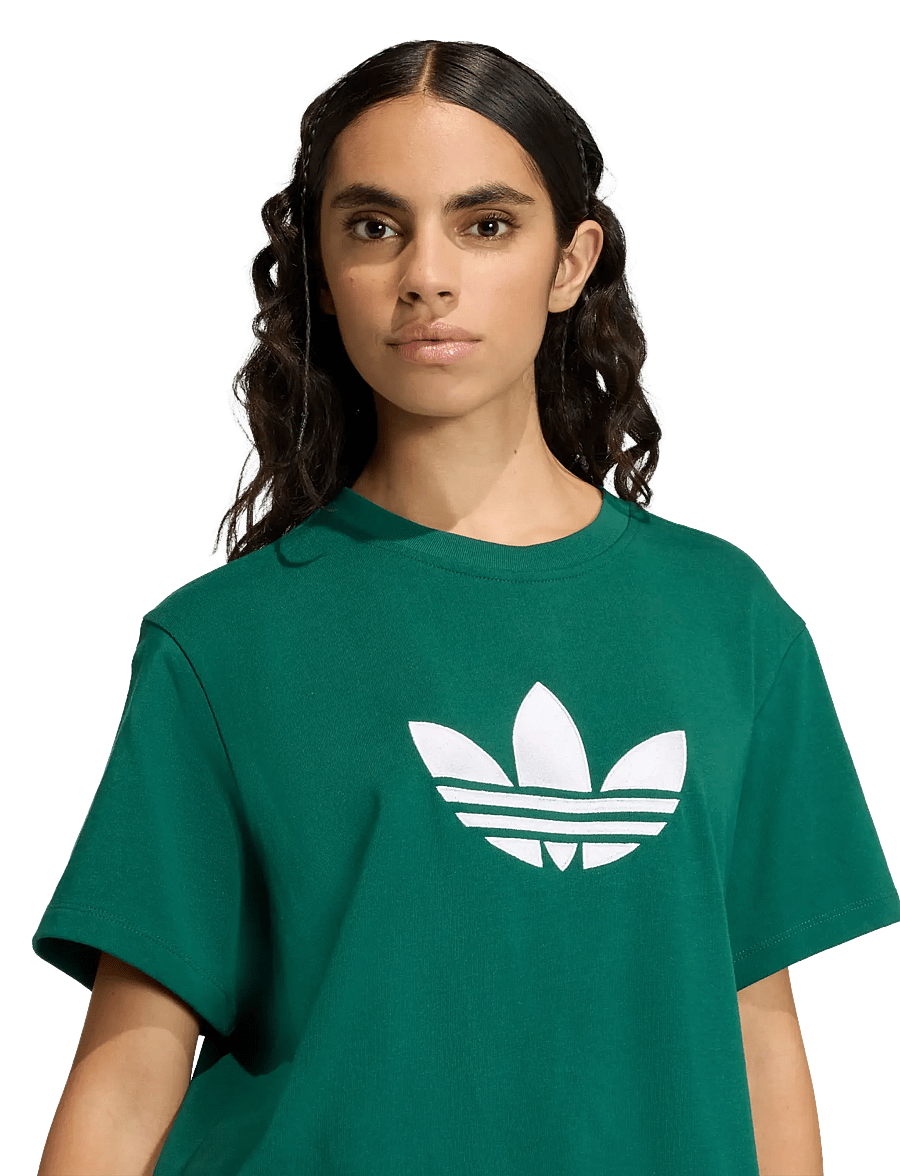 adidas Originals - TREFOIL BOXY T - t-shirts - cgreen - 3