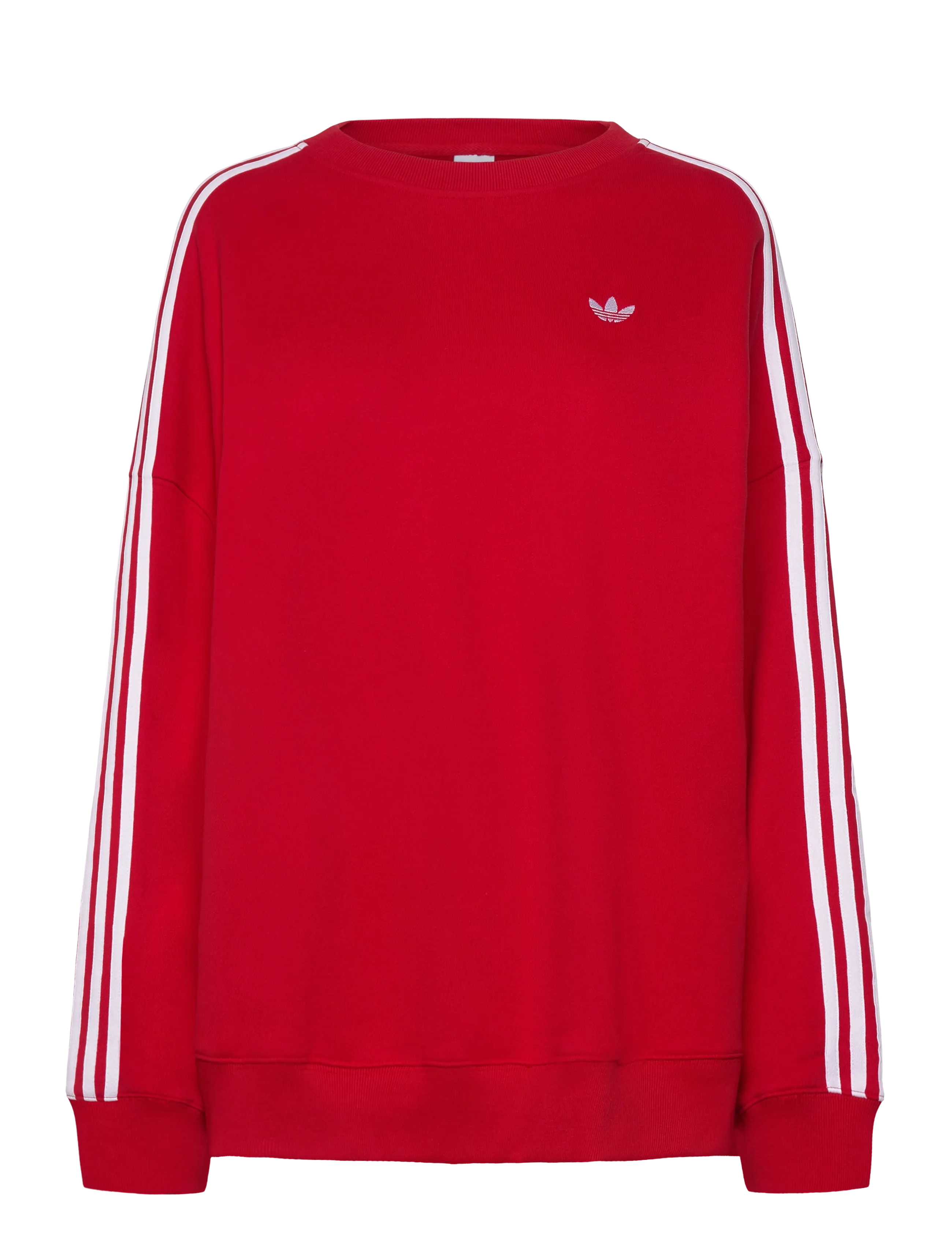 adidas Originals 3S OS CRW - Sweatshirts - BETSCA/WHITE / red