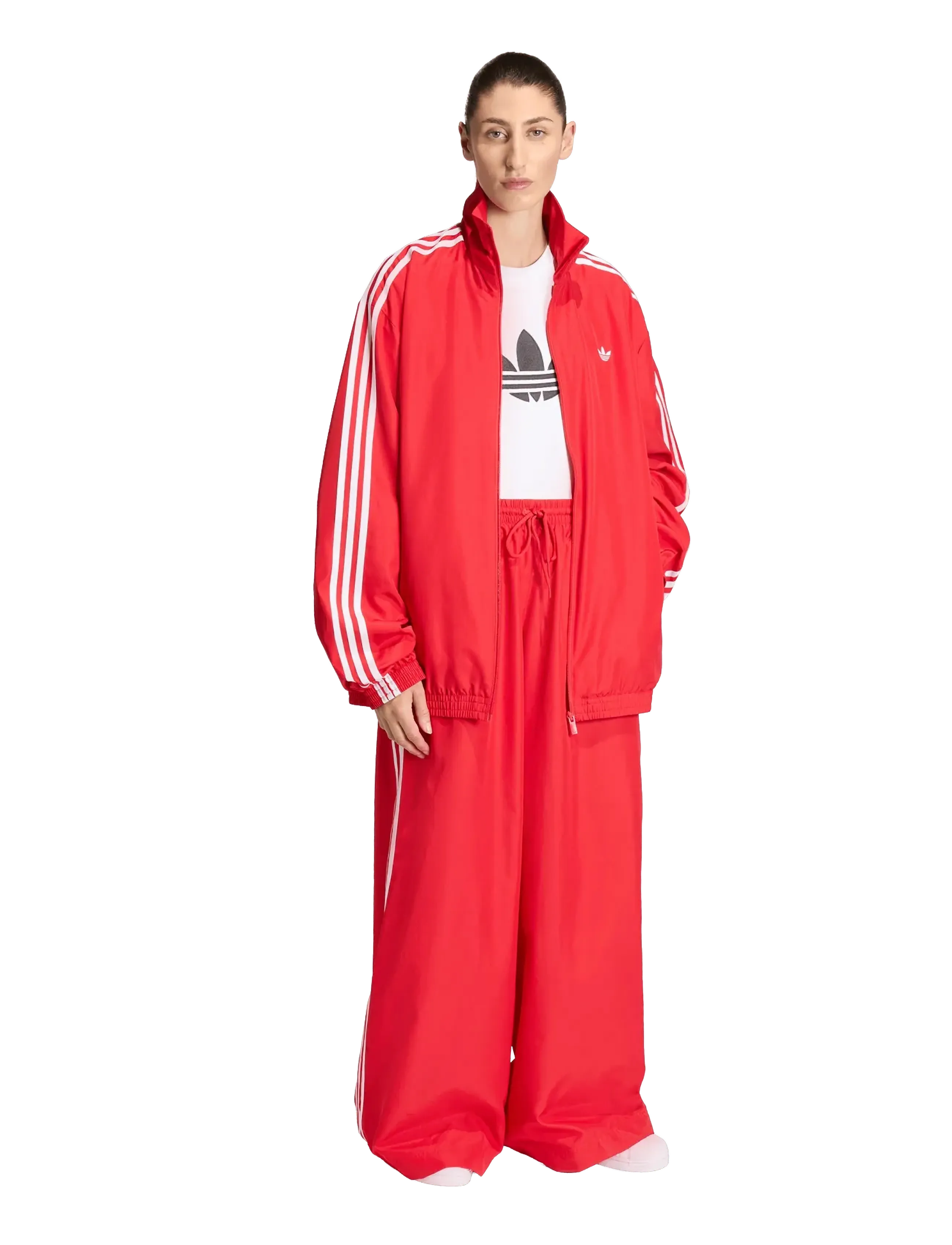adidas Originals Firebird Tp, S, Red, Bukser > Brede Ben, Dame