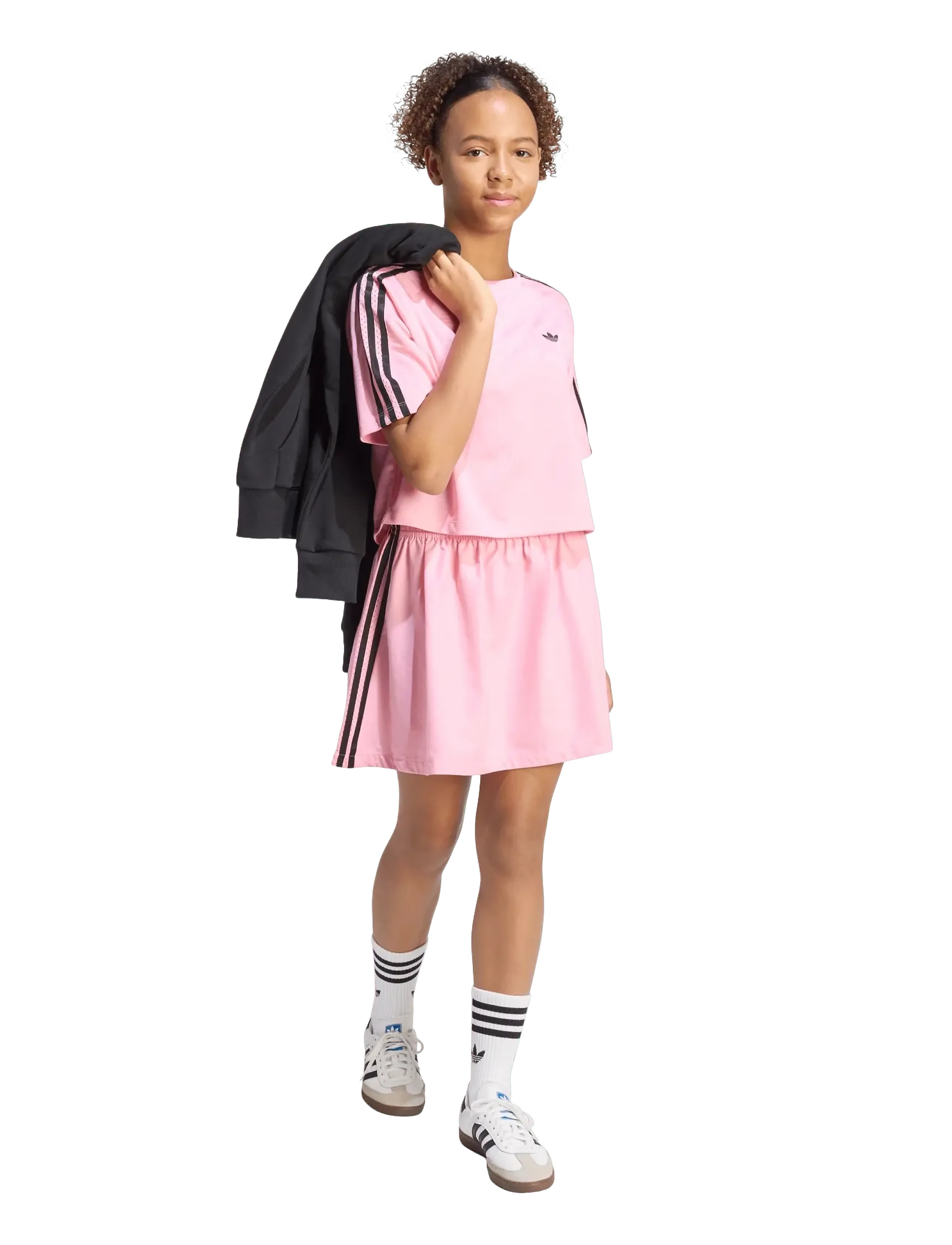 adidas Originals BOXY JERSEY - adidas Originals - LTPINK/BLACK / pink/rose