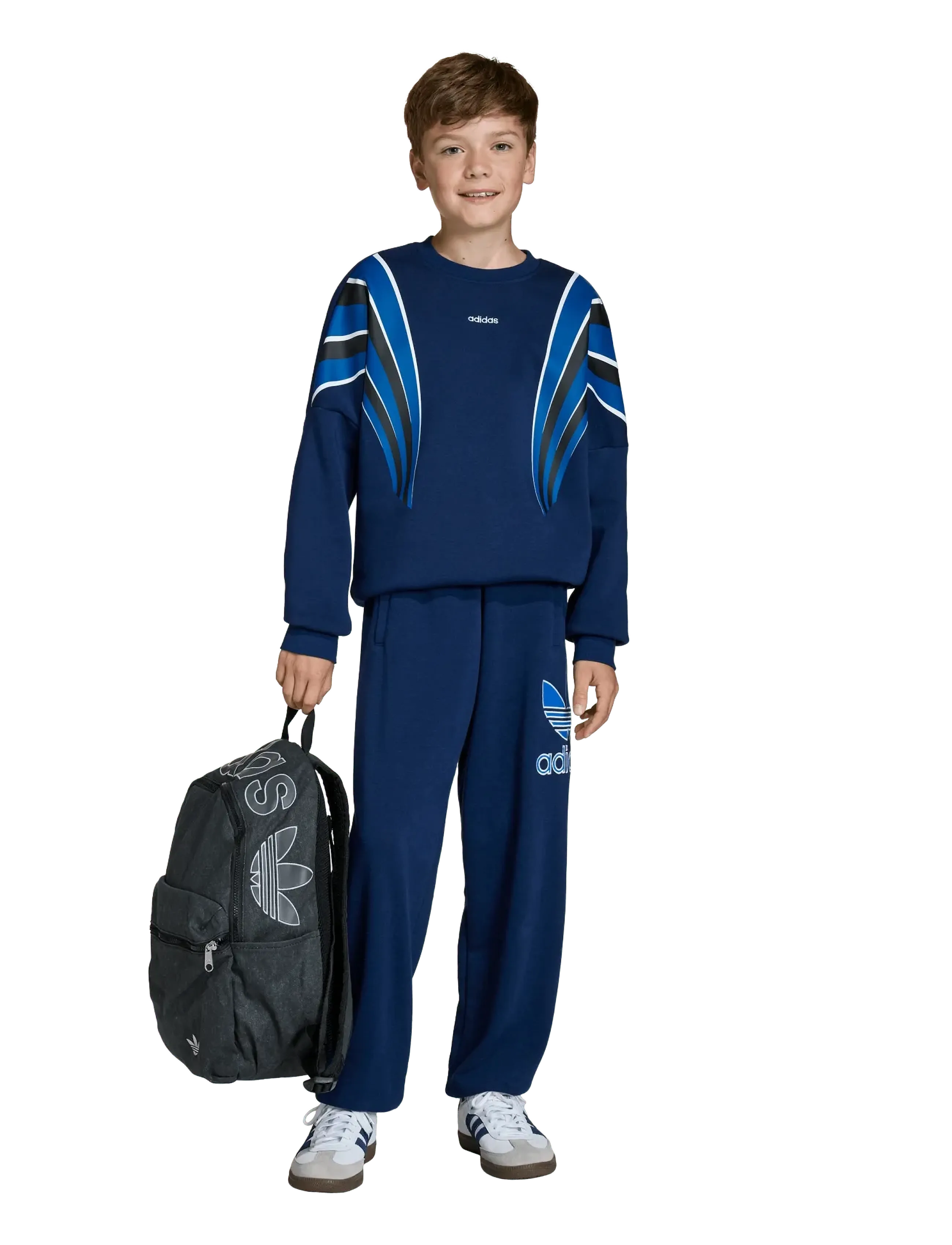 adidas Originals Lo Sweatshirt, 164, Blue, Sweatshirts & Hættetrøjer > Sweatshirts, Børn