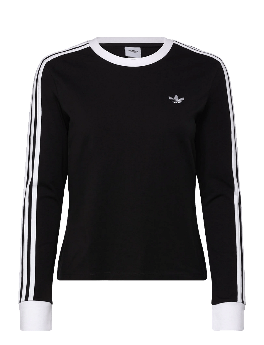 adidas Originals - 3S LONGLSEEVE - long-sleeved tops - black/white - 0