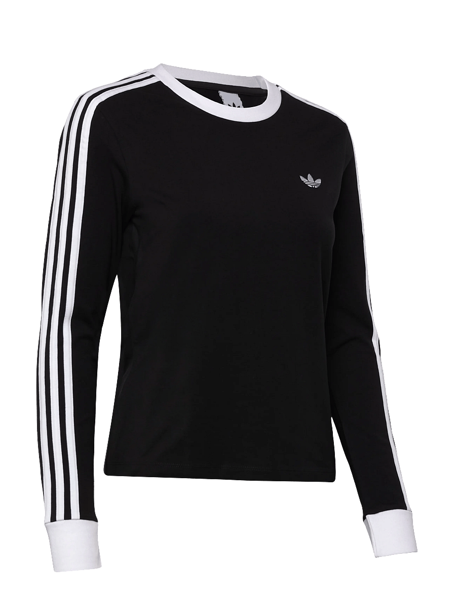 adidas Originals - 3S LONGLSEEVE - long-sleeved tops - black/white - 3