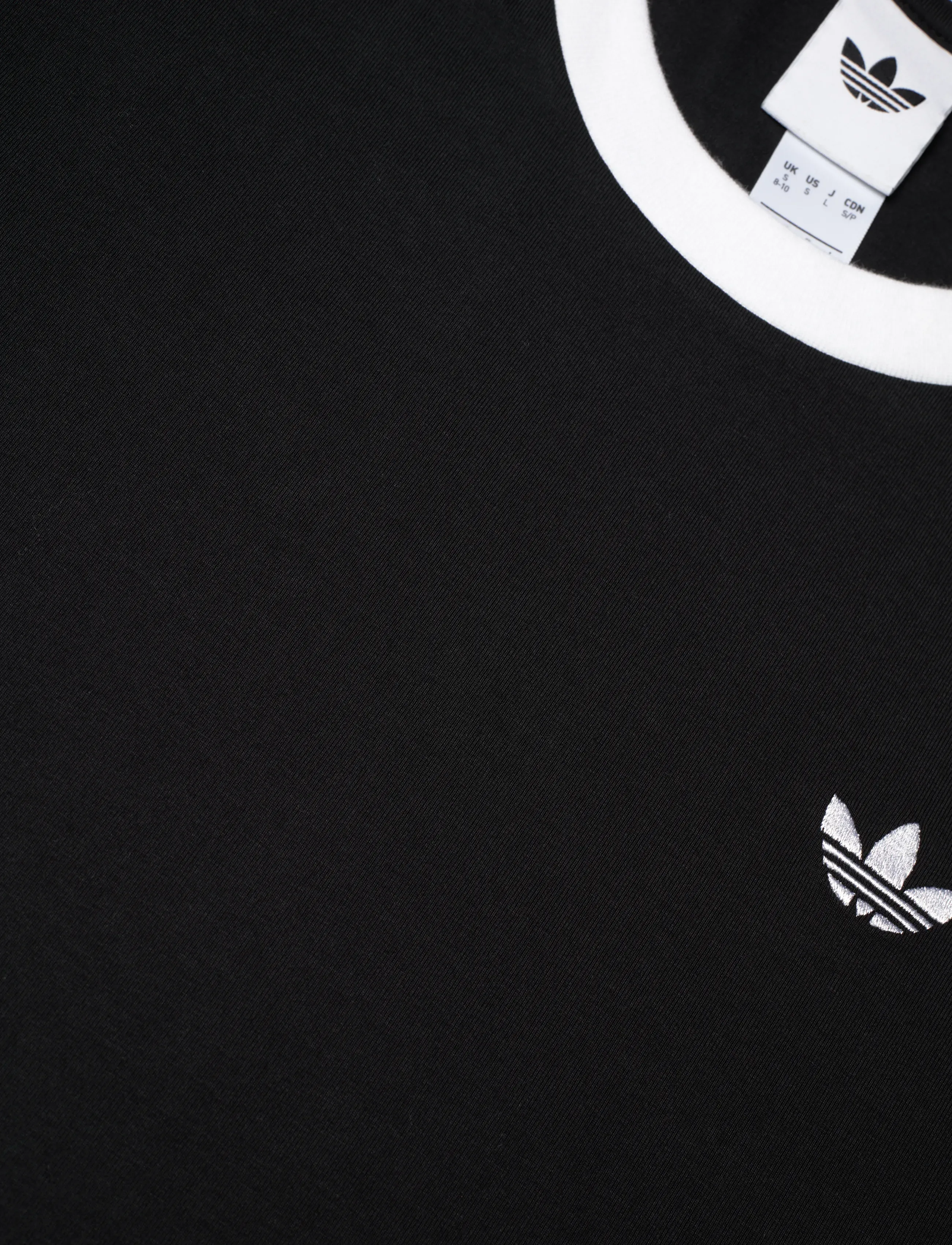 adidas Originals - 3S LONGLSEEVE - langærmede t-shirts - black/white - 4
