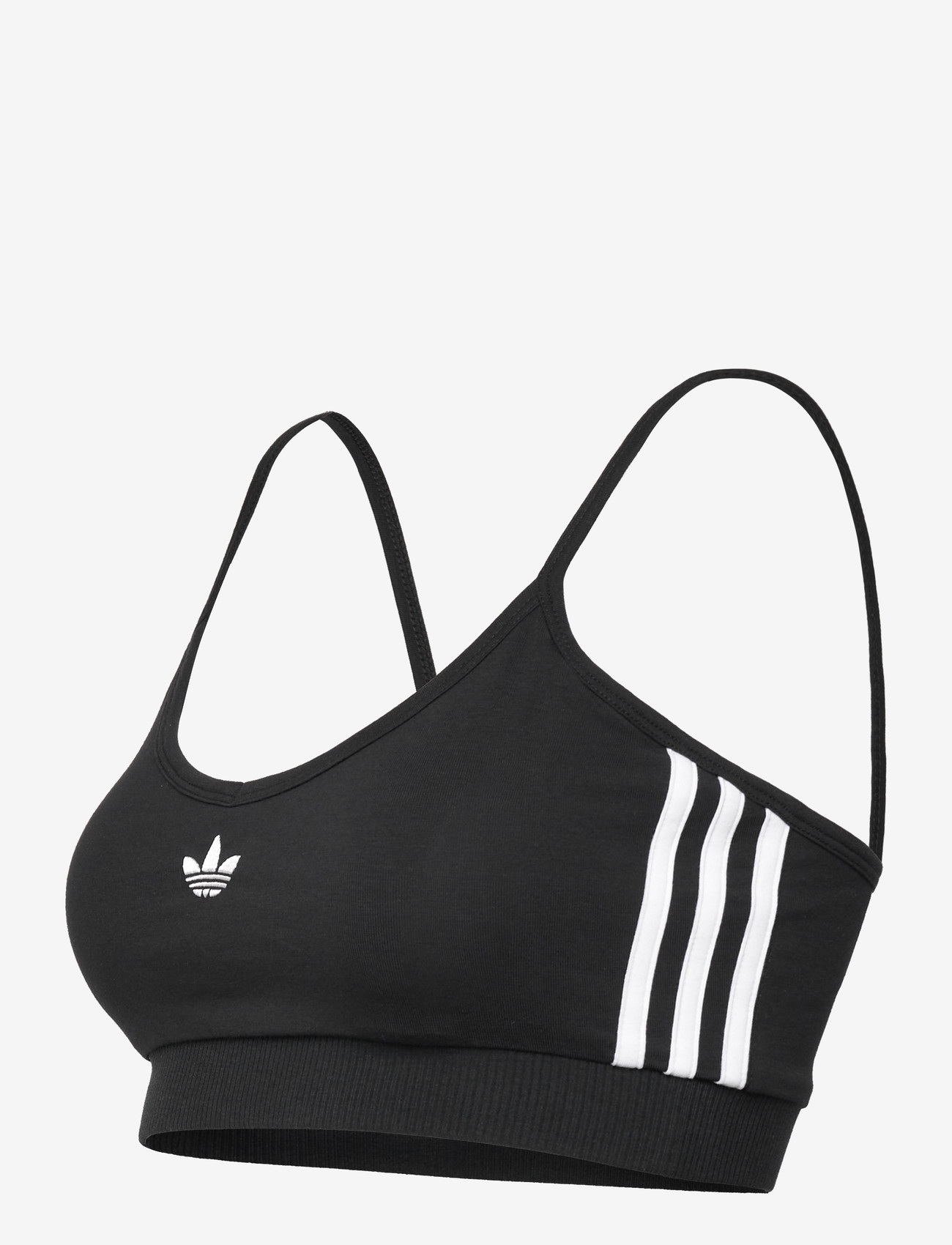 adidas Originals - 3S BRALET - crop-tops - black/white - 2