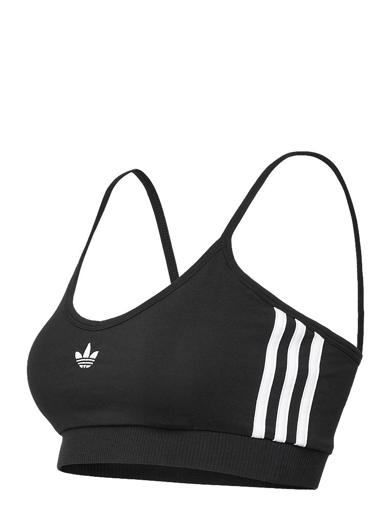 adidas Originals - 3S BRALET - crop-tops - black/white - 2