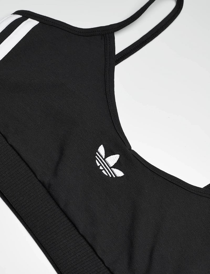 adidas Originals - 3S BRALET - crop-tops - black/white - 4