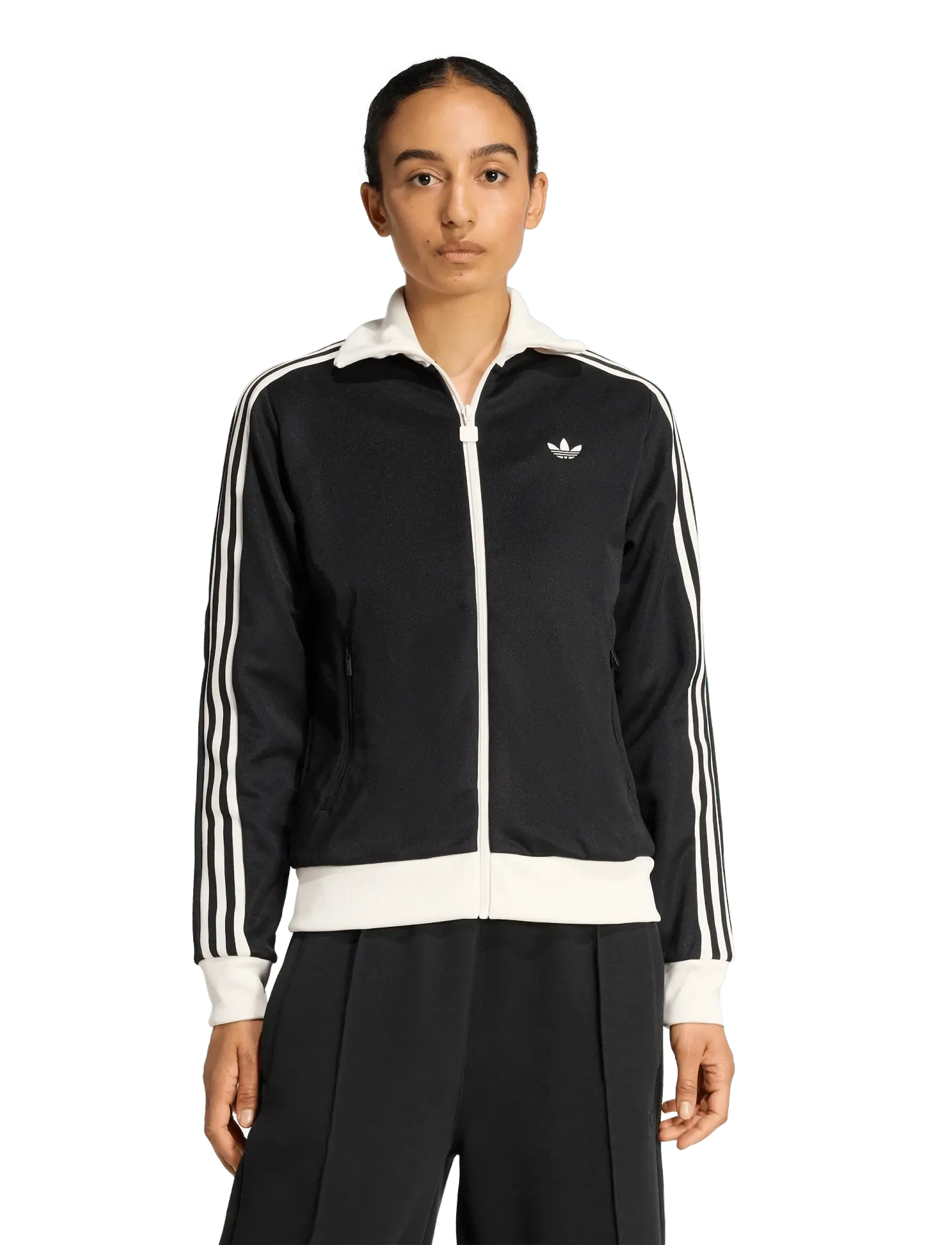 adidas Originals Classic Tt, L, Black, Sport Jackets > Sport Casual Jackets, Dame