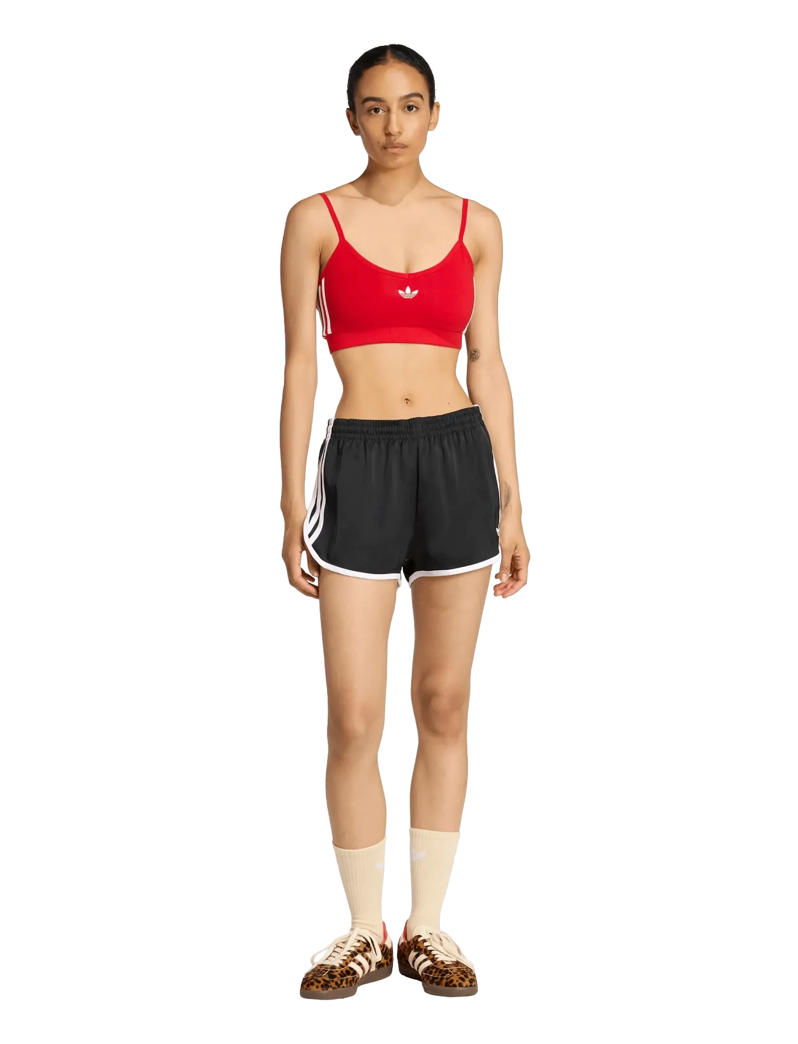 adidas Originals 3S Sprntr Short, XL, Sport Shorts, Schwarz - Training Frauen