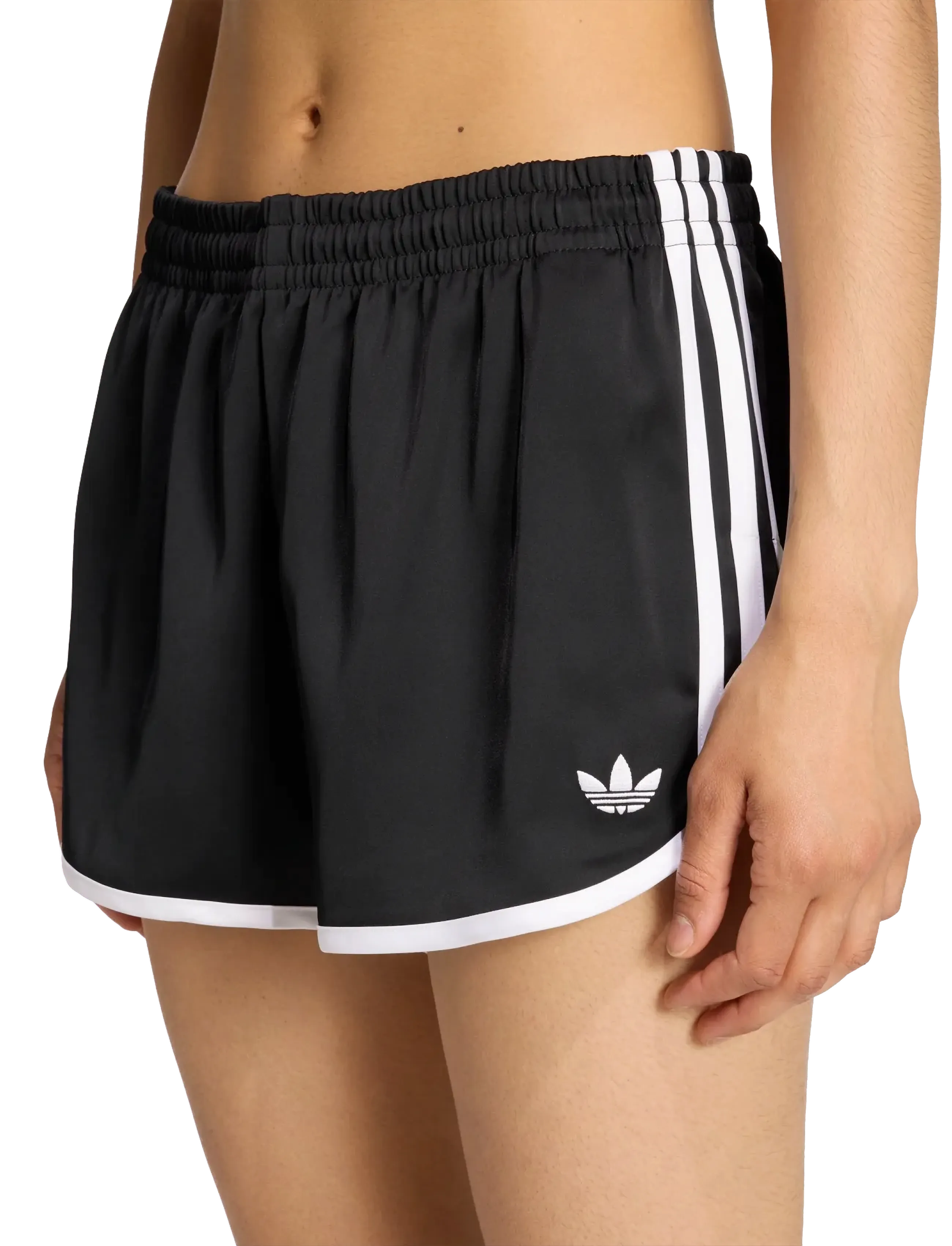 adidas Originals - 3S SPRNTR SHORT - afslappede shorts - black/white - 3