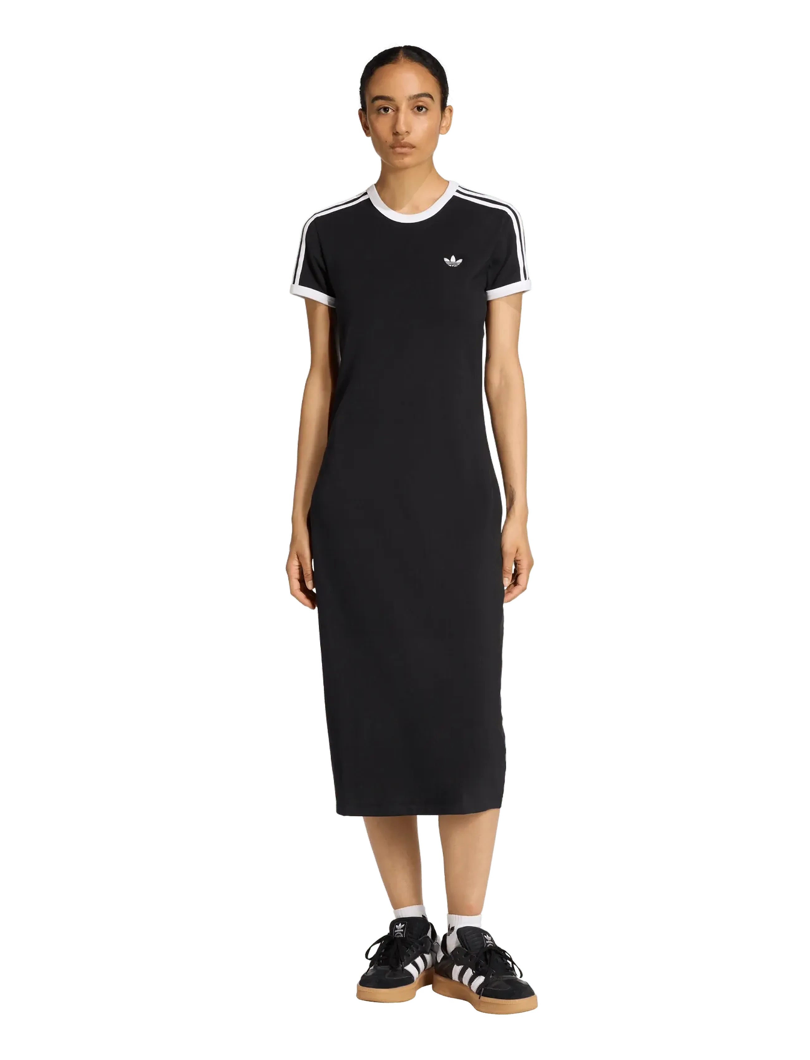 adidas Originals - 3S DRESS - kleider & röcke - black/white - 2