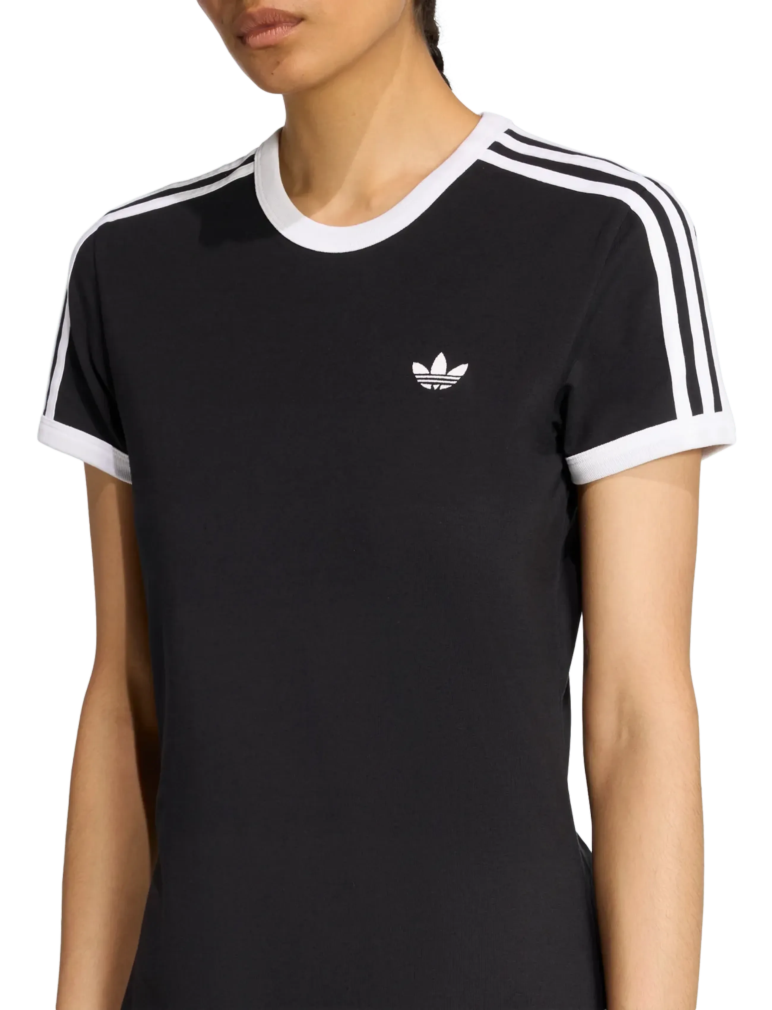 adidas Originals - 3S DRESS - kleider & röcke - black/white - 4
