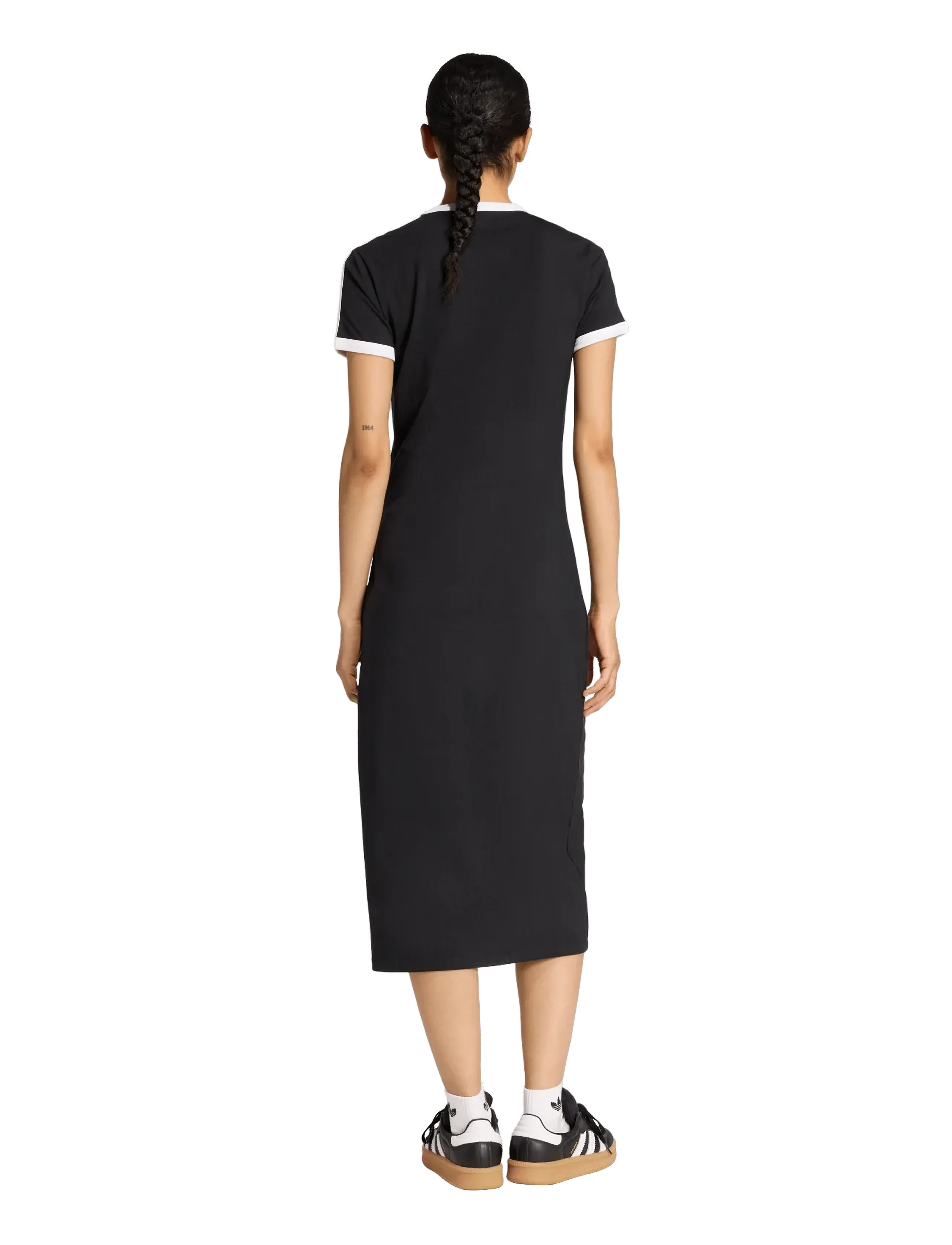 adidas Originals - 3S DRESS - kleider & röcke - black/white - 5