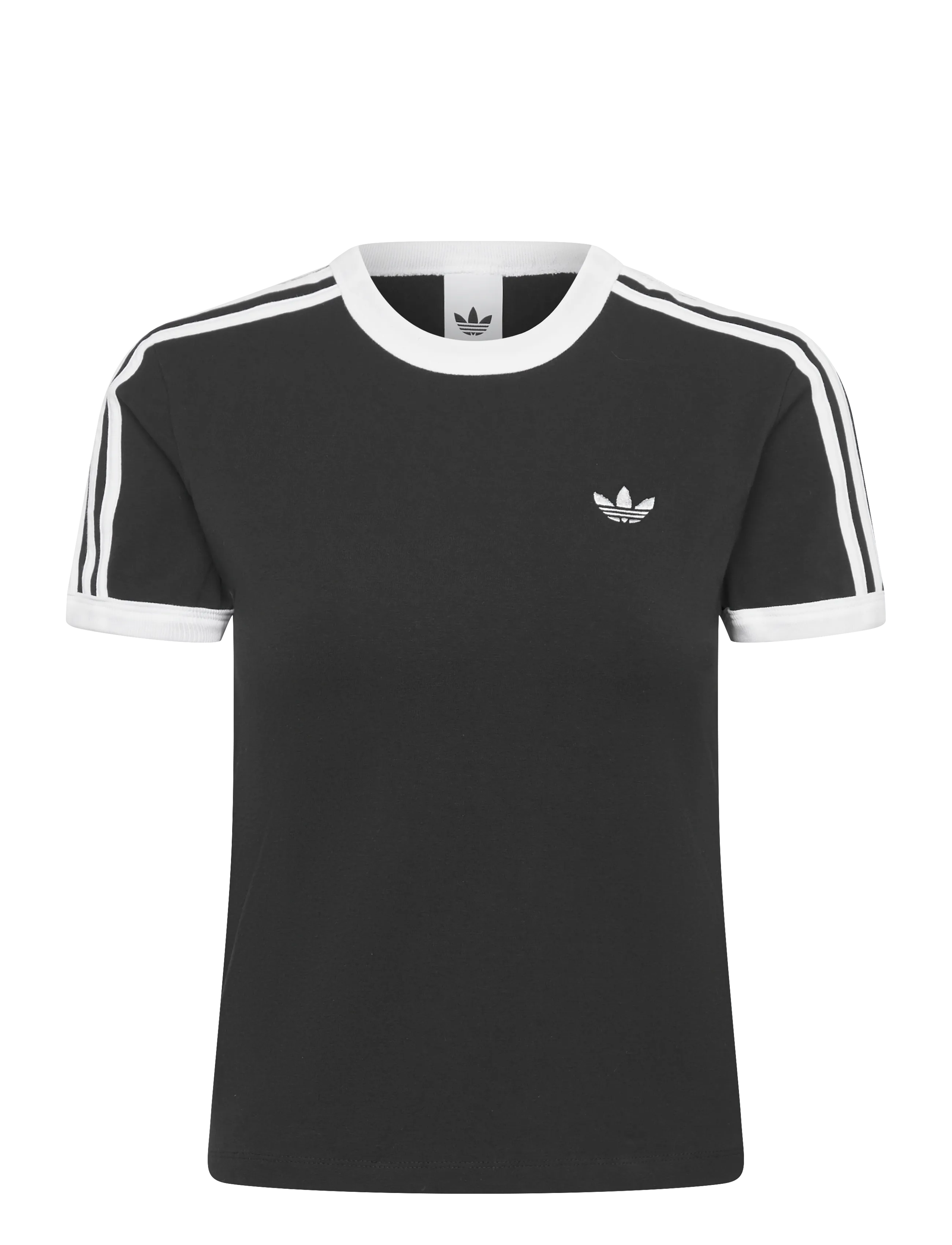 adidas Originals 3S Tee Slim, XS, Schwarz, Frauen