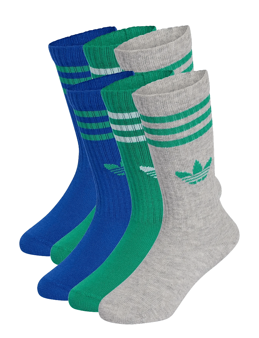 adidas Originals - 3S CREW S 6P K - strümpfe - mgreyh/royblu/cougrn - 1