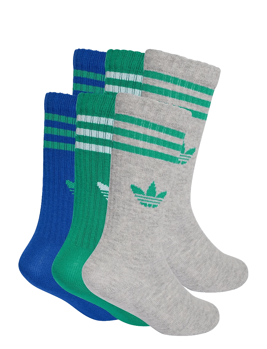 adidas Originals - 3S CREW S 6P K - strümpfe - mgreyh/royblu/cougrn - 2