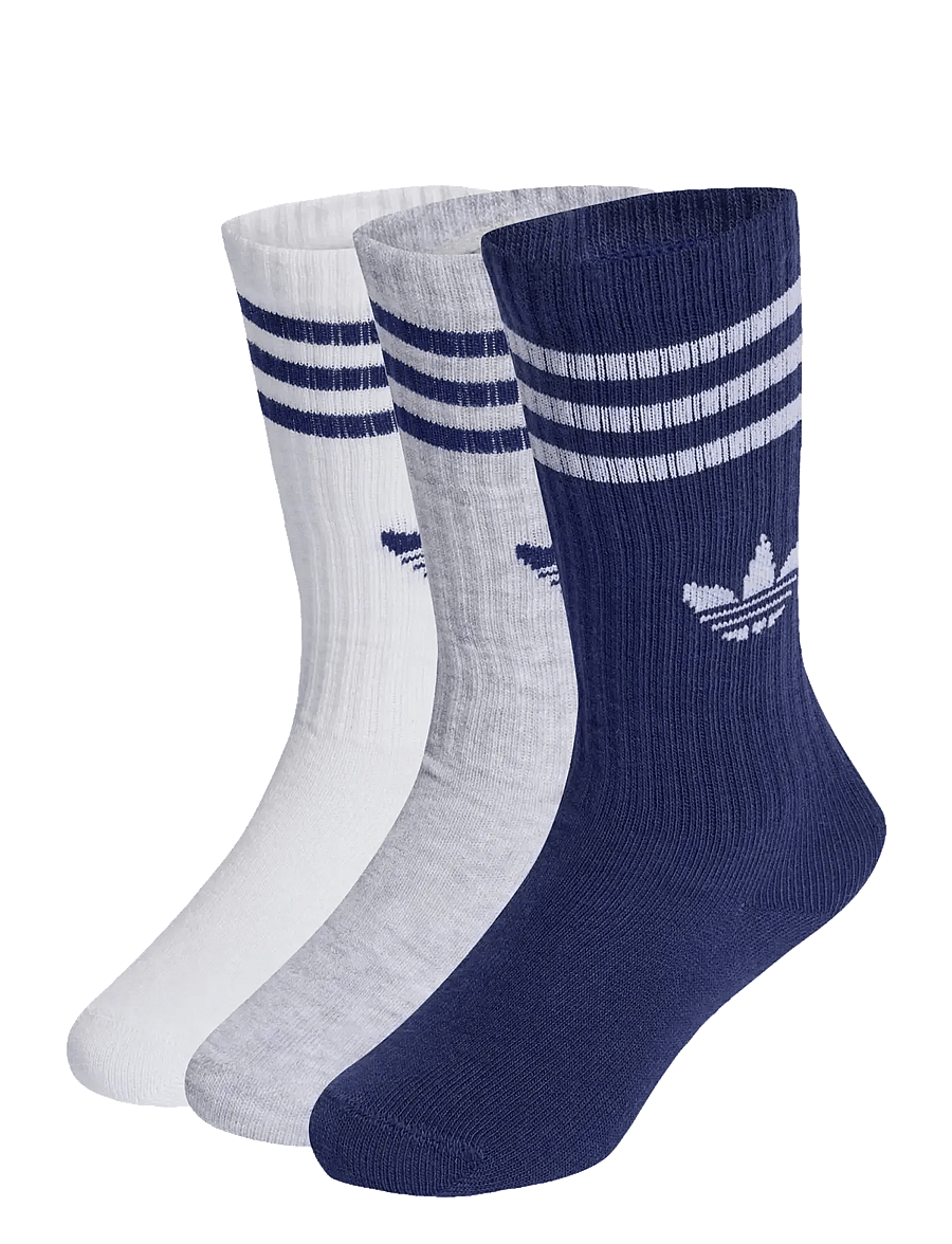 adidas Originals - 3S CREW S 6P K - strømper - white/lgreyh/dkblue - 0