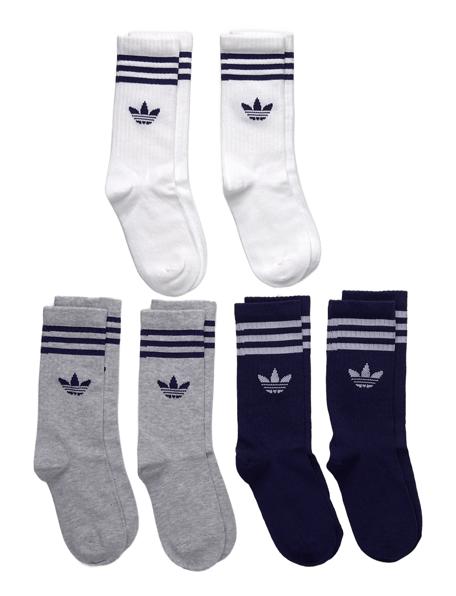 adidas Originals - 3S CREW S 6P K - strømper - white/lgreyh/dkblue - 1