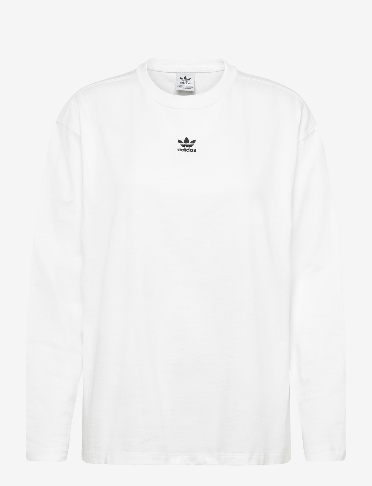adidas Originals - ESS LONGSLEEVE - pitkähihaiset topit - white/black - 0