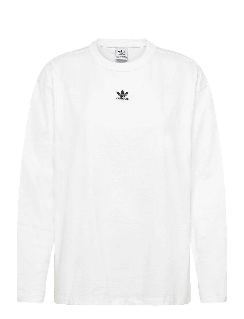 adidas Originals - ESS LONGSLEEVE - langarmshirts - white/black - 0