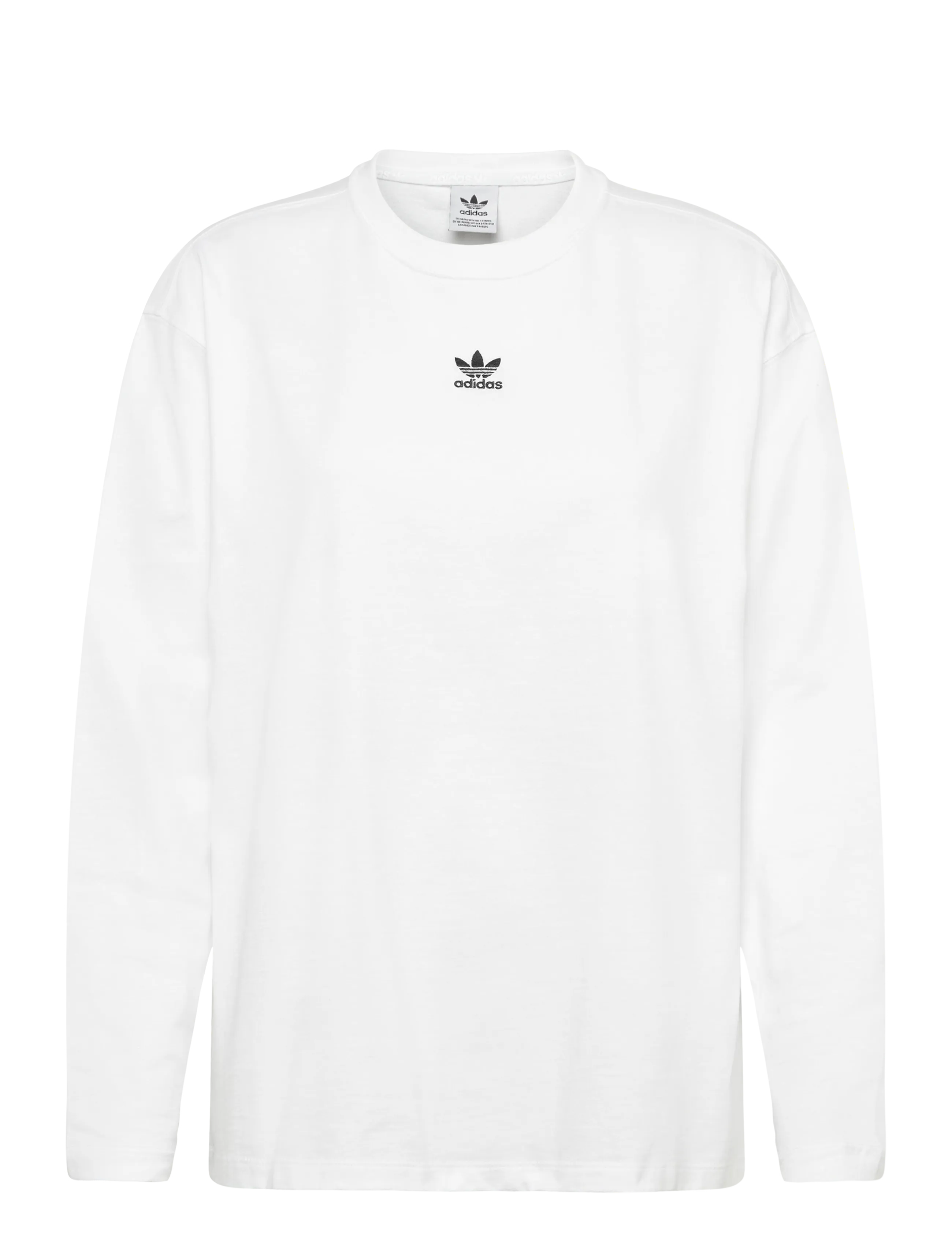adidas Originals ESS LONGSLEEVE - Džemperiai - WHITE/BLACK / white
