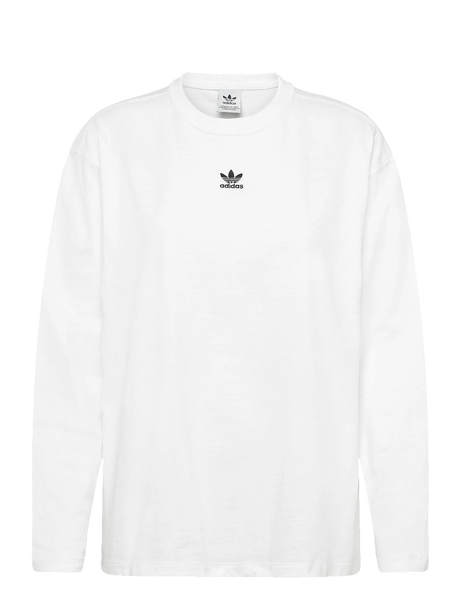 adidas Originals - ESS LONGSLEEVE - pitkähihaiset t-paidat - white/black - 0