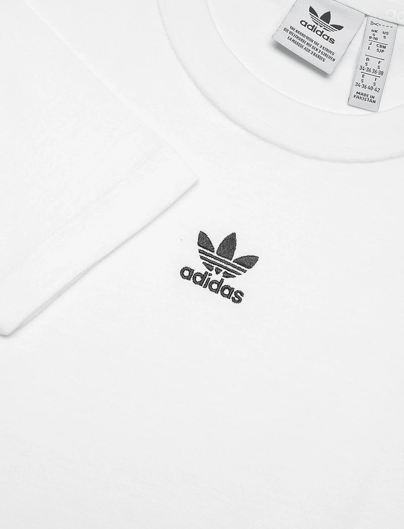 adidas Originals - ESS LONGSLEEVE - langarmshirts - white/black - 2