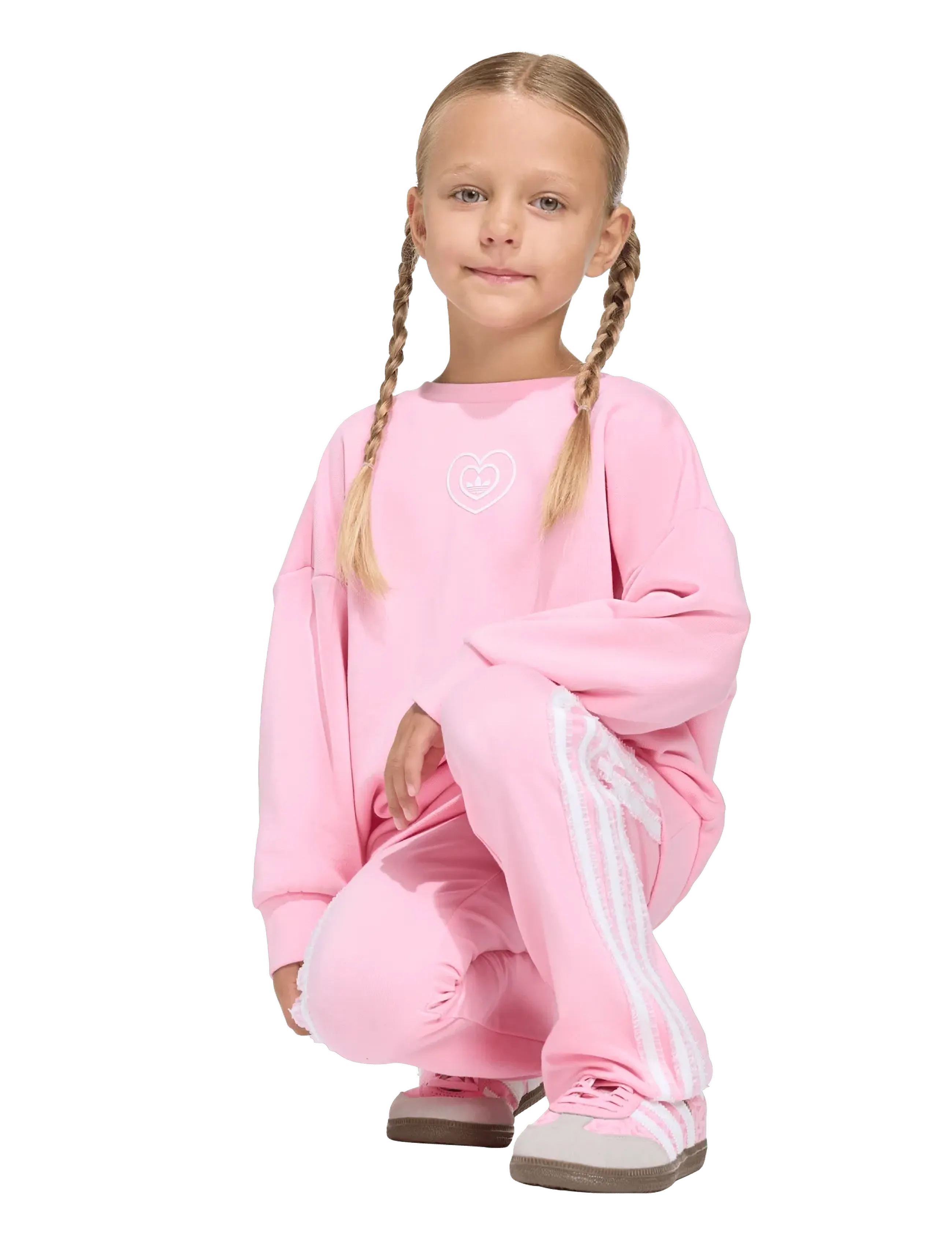 adidas Originals CREW SET - Íþróttagallar - LTPINK / pink/rose