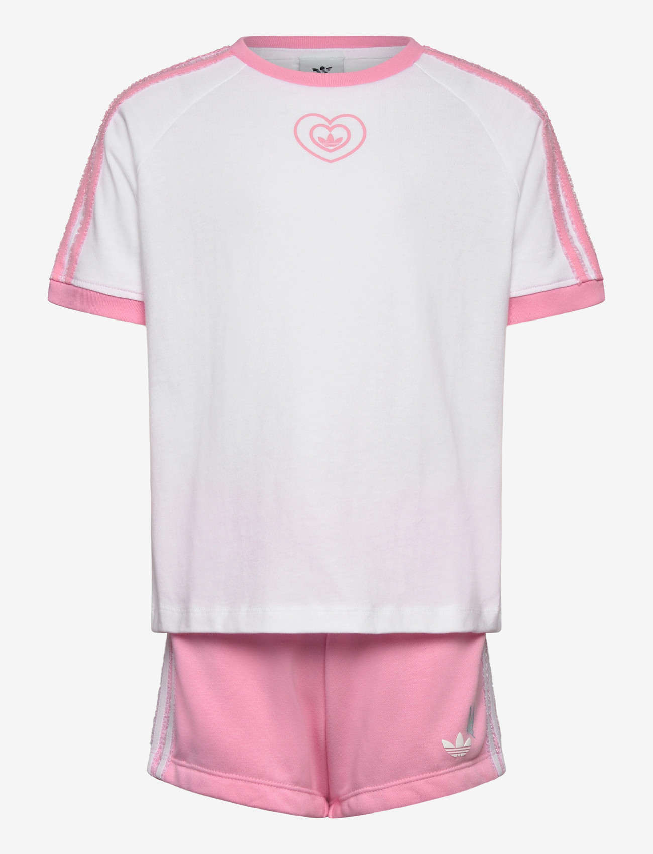 adidas Originals - SHORT TEE SET - matchende sæt - white/ltpink - 1