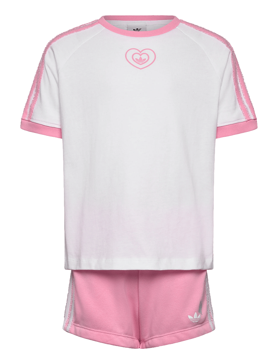 adidas Originals - SHORT TEE SET - 2-teilige sets - white/ltpink - 1