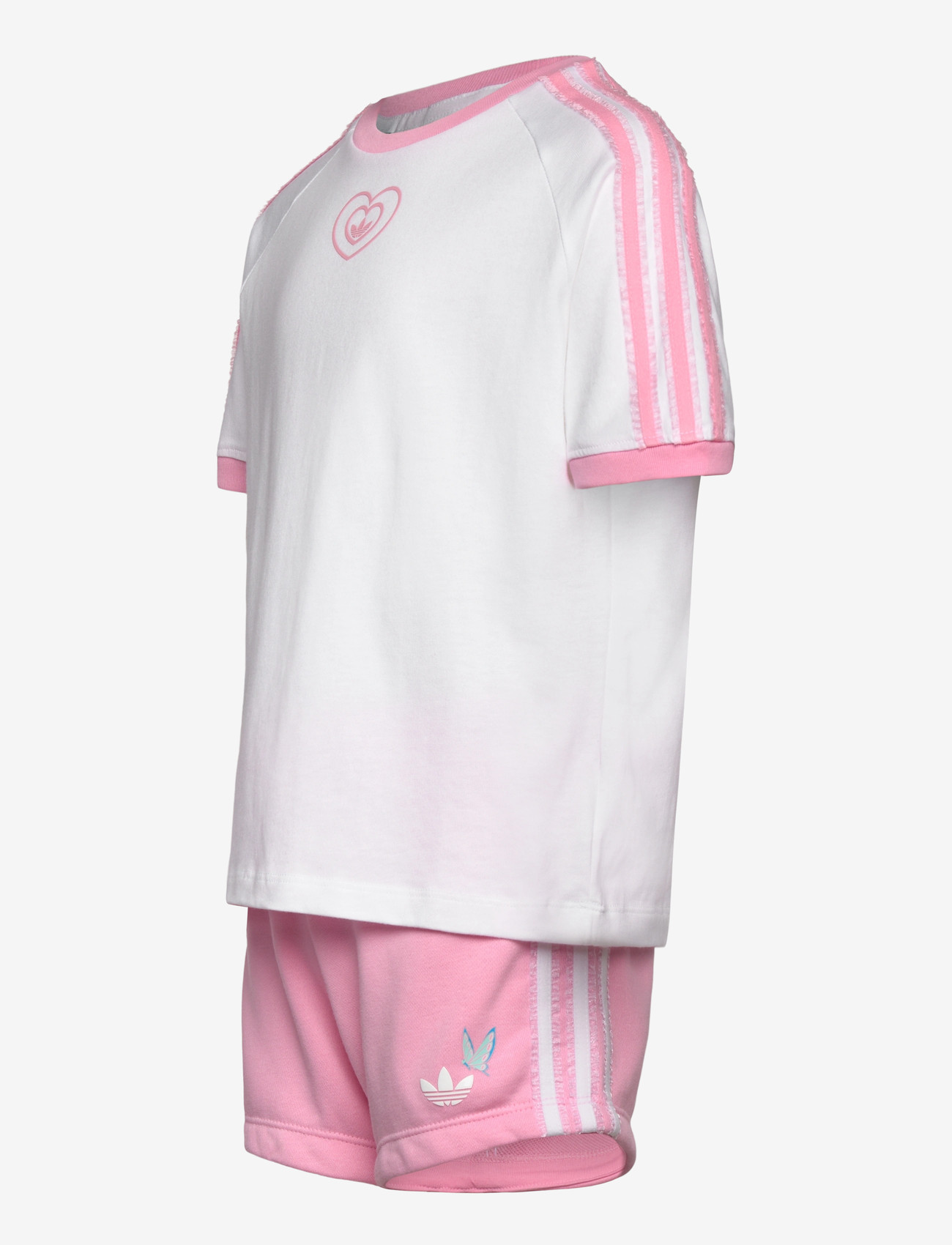 adidas Originals - SHORT TEE SET - matchende sæt - white/ltpink - 3