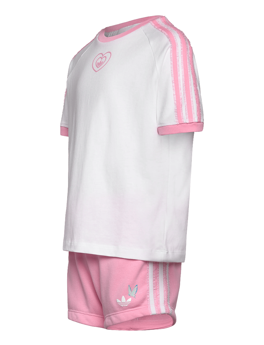 adidas Originals - SHORT TEE SET - 2-teilige sets - white/ltpink - 3