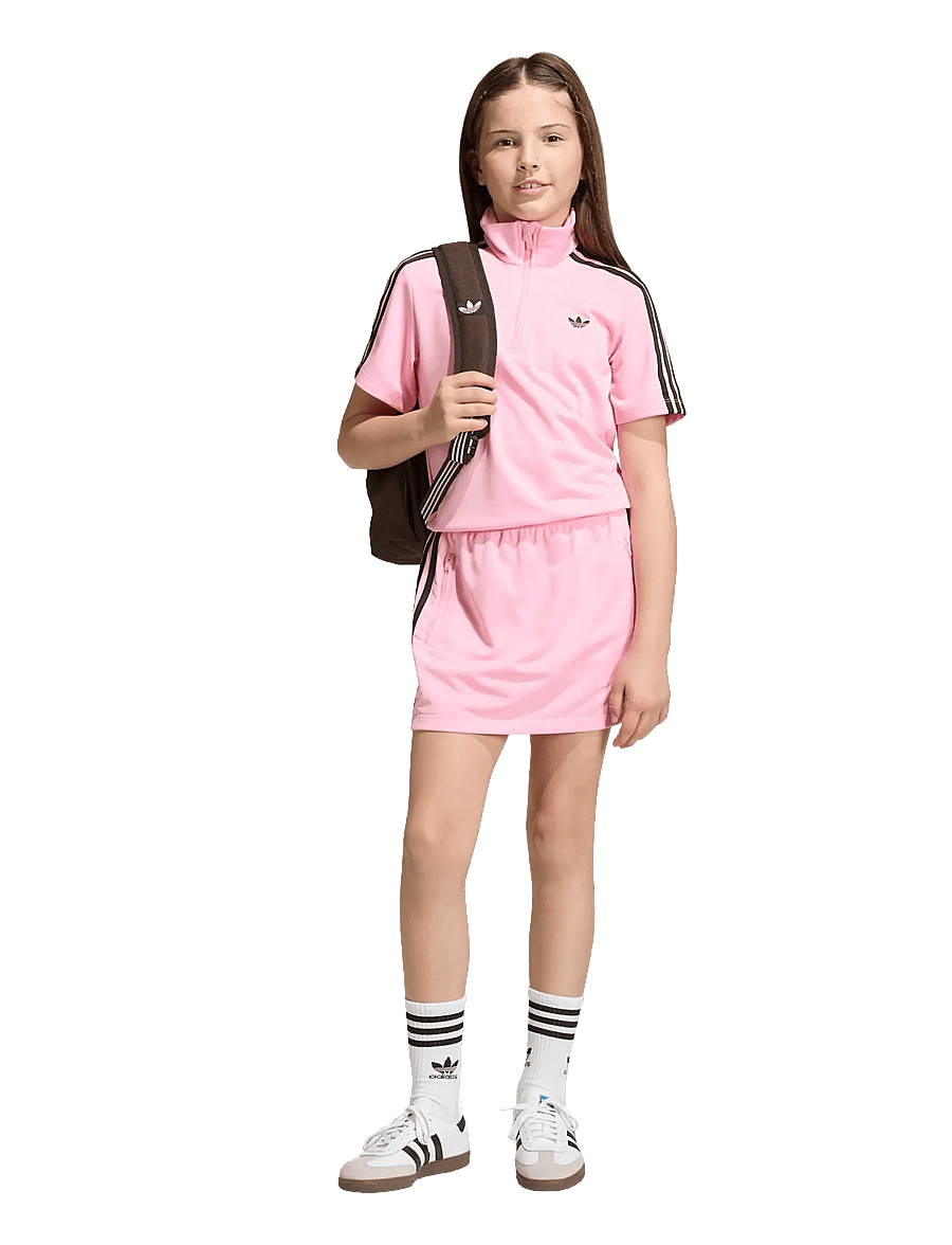 adidas Originals - FIREBIRD DRESS - kurzärmelige freizeitkleider - ltpink/black - 0