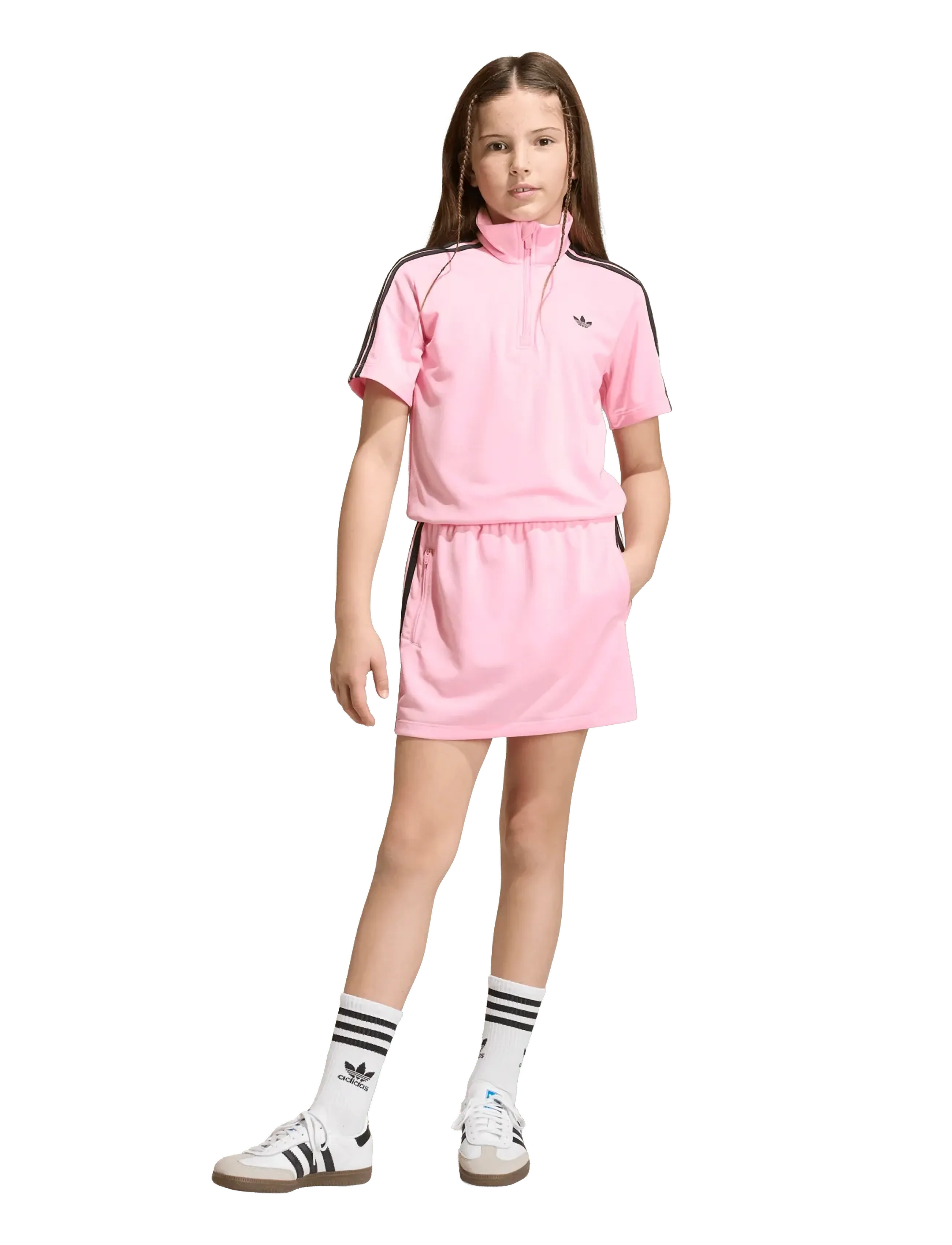 adidas Originals - FIREBIRD DRESS - stutterma hversdagskjólar - ltpink/black - 2