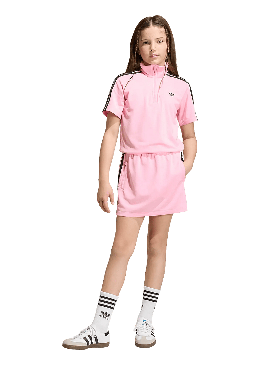 adidas Originals - FIREBIRD DRESS - kurzärmelige freizeitkleider - ltpink/black - 2