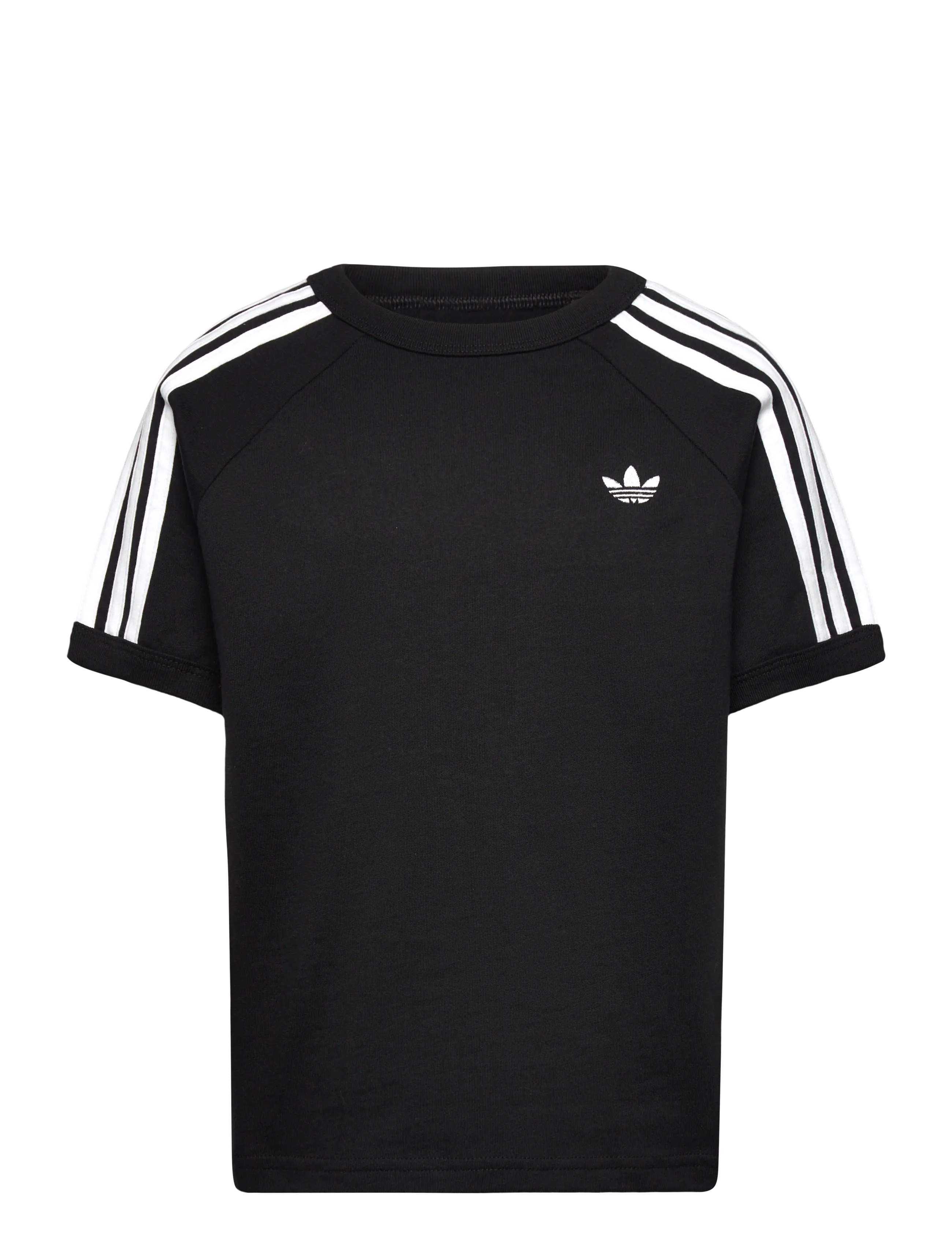 adidas Originals 3 STRIPE TEE - Toppar & T-shirts - BLACK/WHITE / black