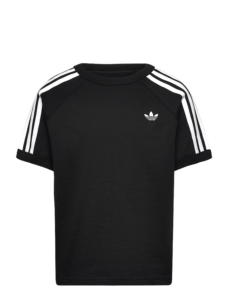 adidas Originals - 3 STRIPE TEE - sporttoppar - black/white - 0