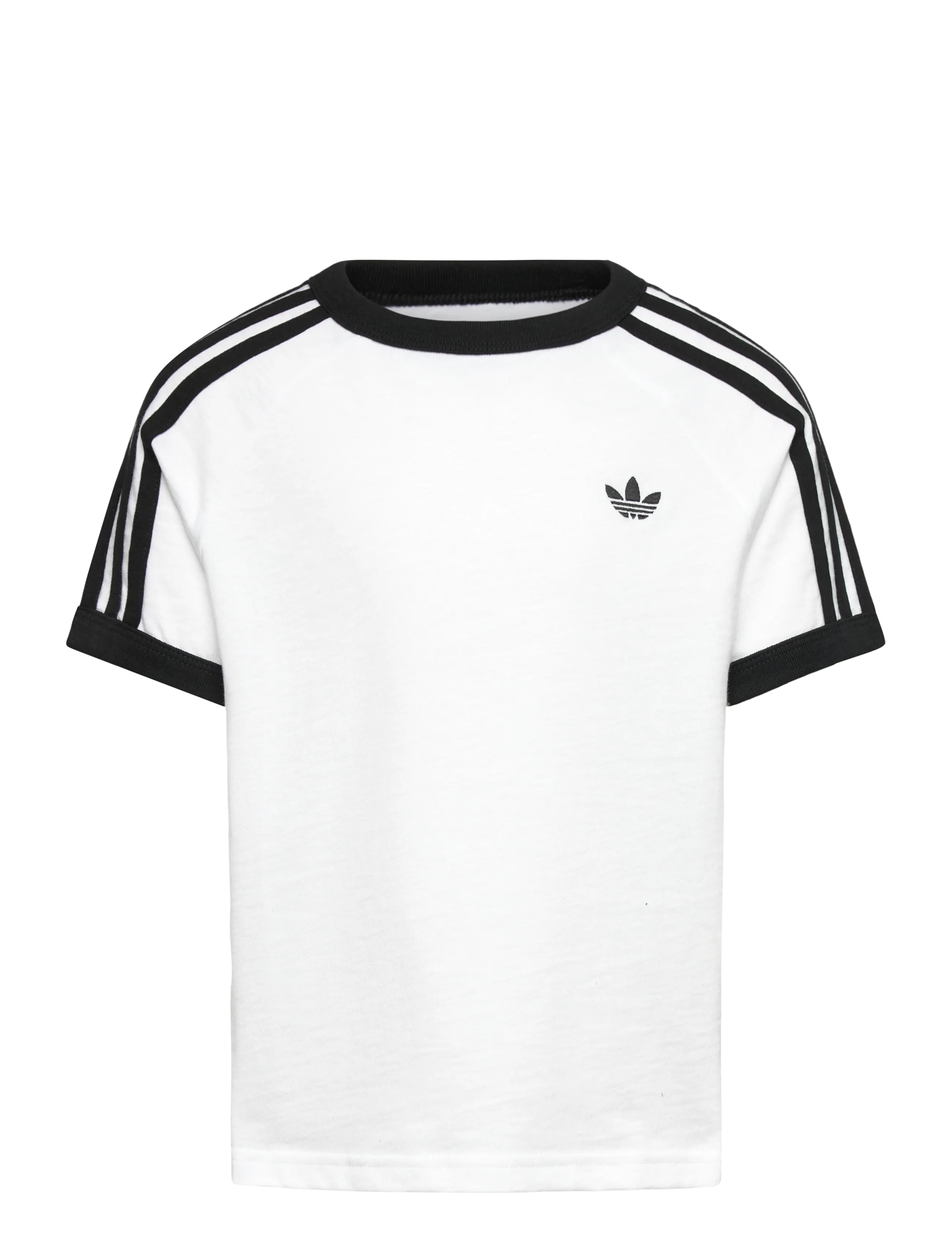 3 STRIPE TEE - WHITE/BLACK