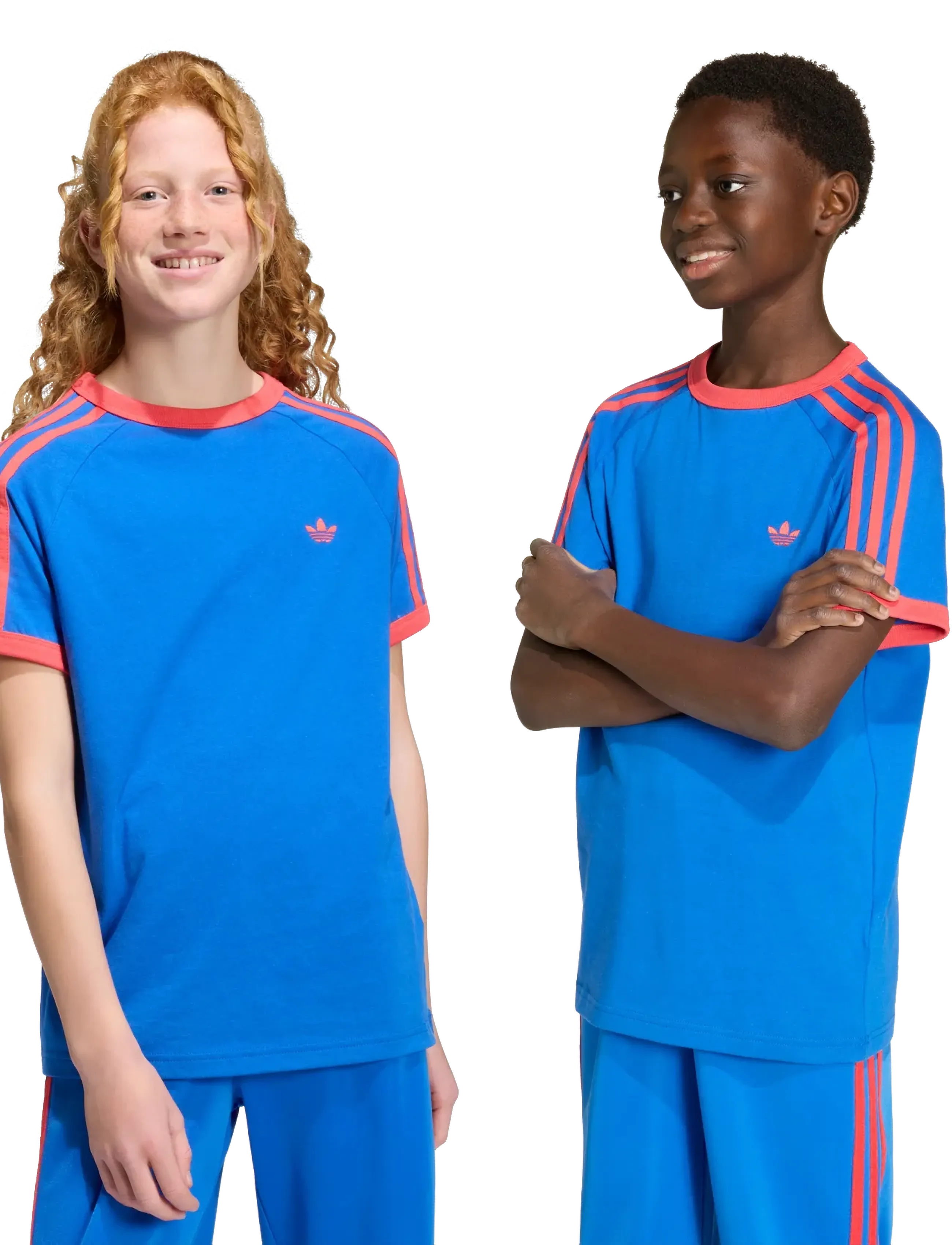 adidas Originals - 3 STRIPE TEE - sporttoppar - blue/selure - 3