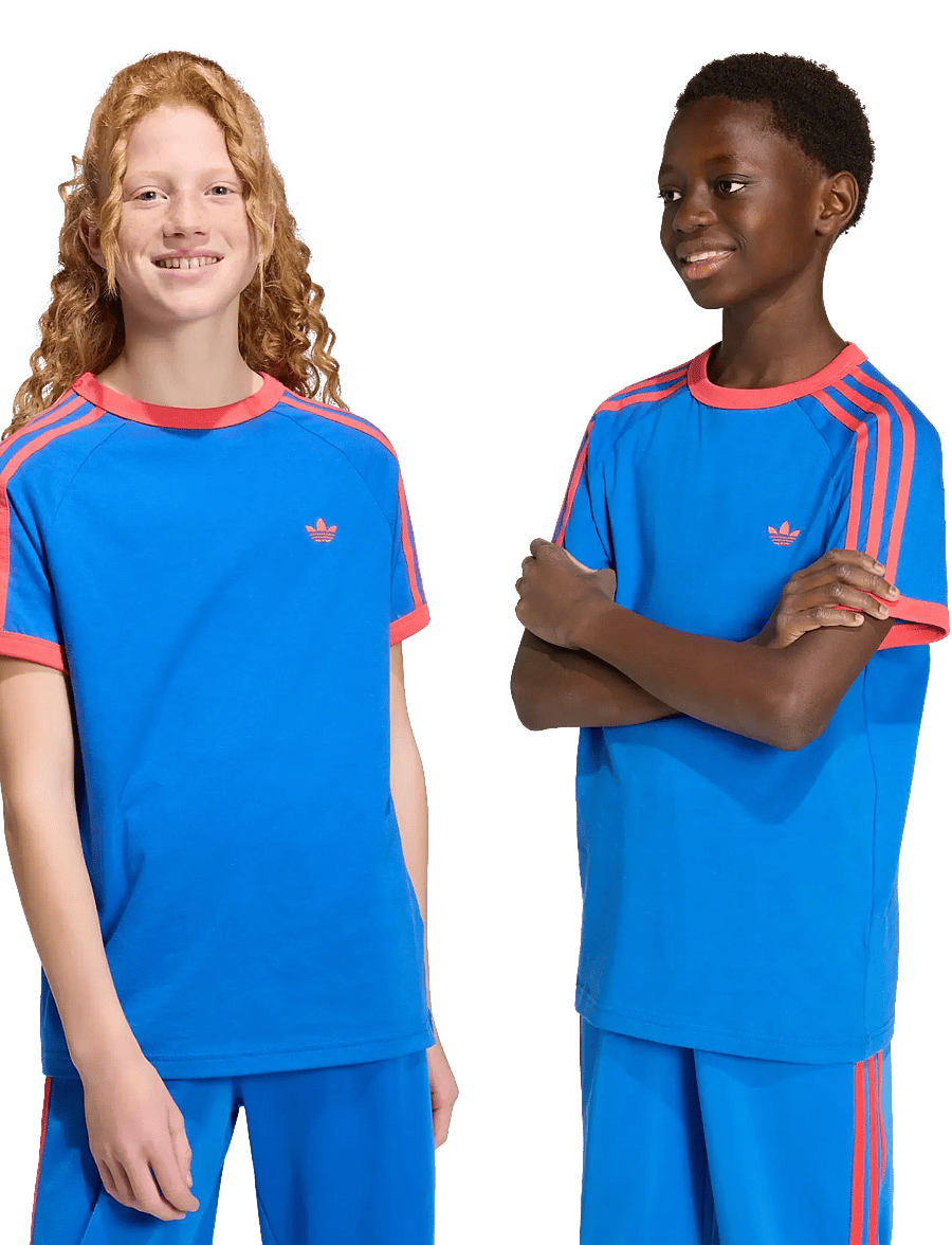 adidas Originals - 3 STRIPE TEE - sporditopid - blue/selure - 3
