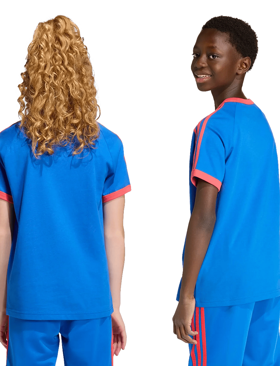 adidas Originals - 3 STRIPE TEE - sporditopid - blue/selure - 4