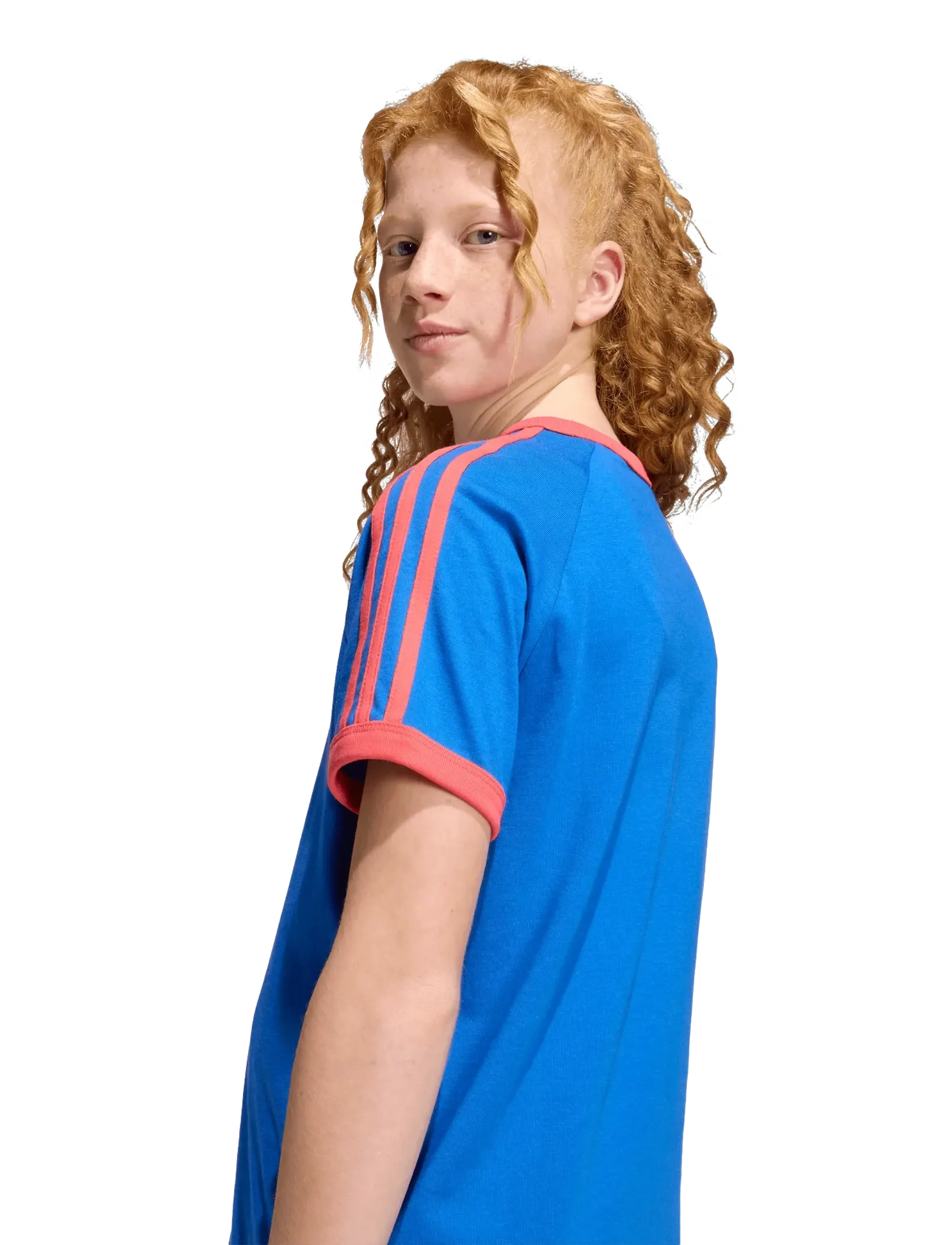 adidas Originals - 3 STRIPE TEE - sporttoppar - blue/selure - 5