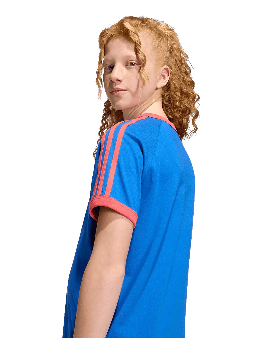 adidas Originals - 3 STRIPE TEE - sporditopid - blue/selure - 5
