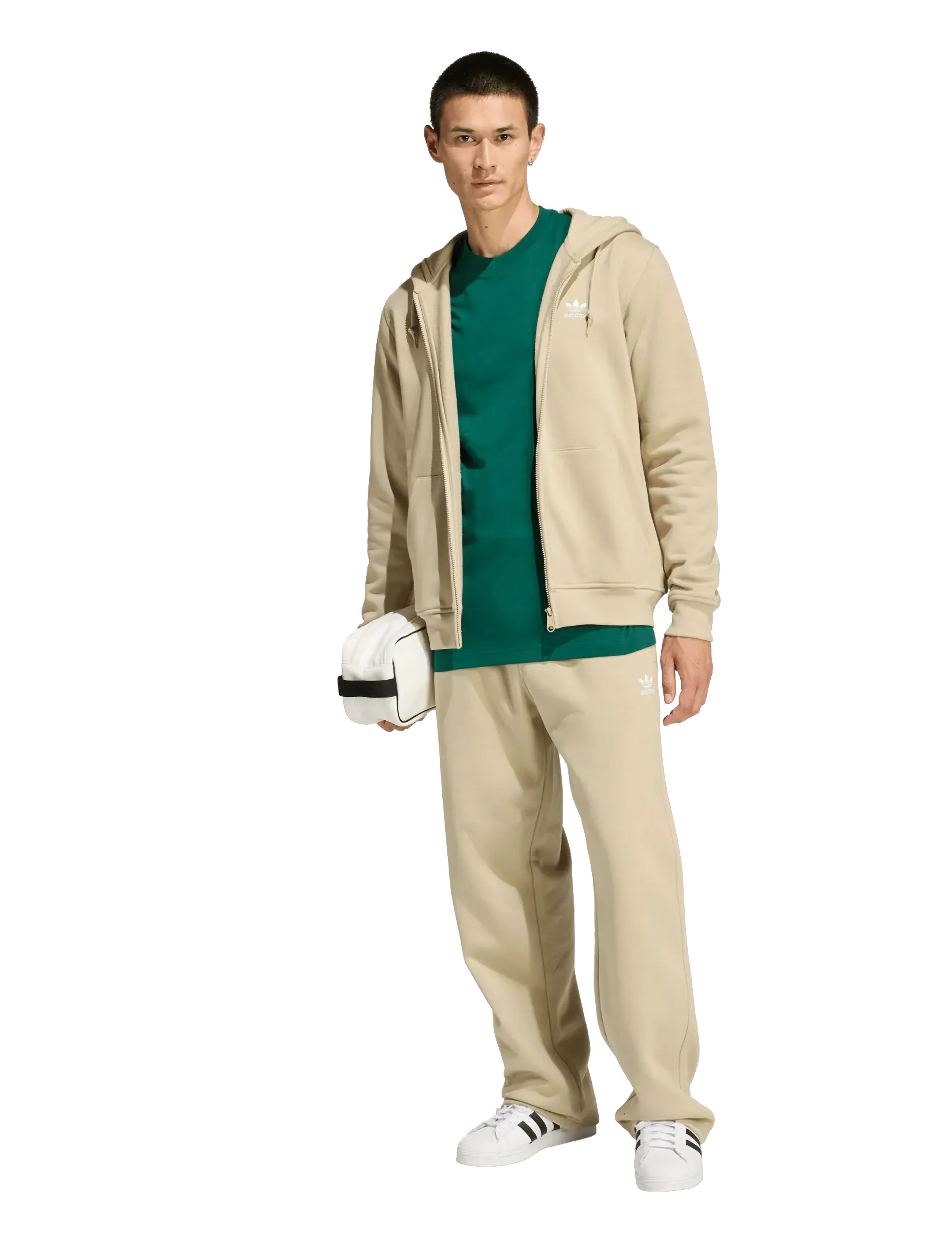 adidas Originals ESS FZ HD - Sweatshirts - STOKHA / beige