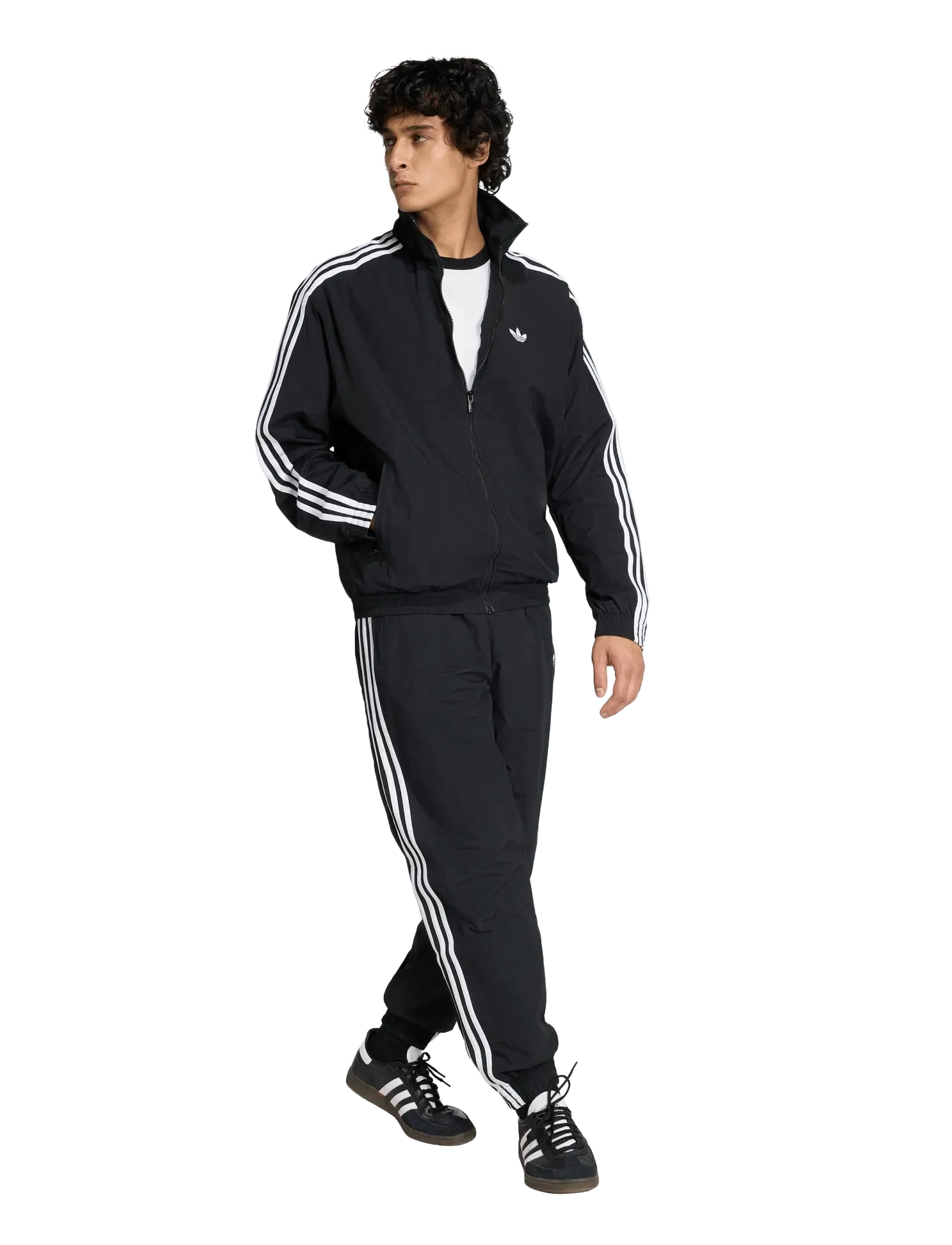 adidas Originals FIREBIRD WVN TT - Dressipluusid - BLACK / black