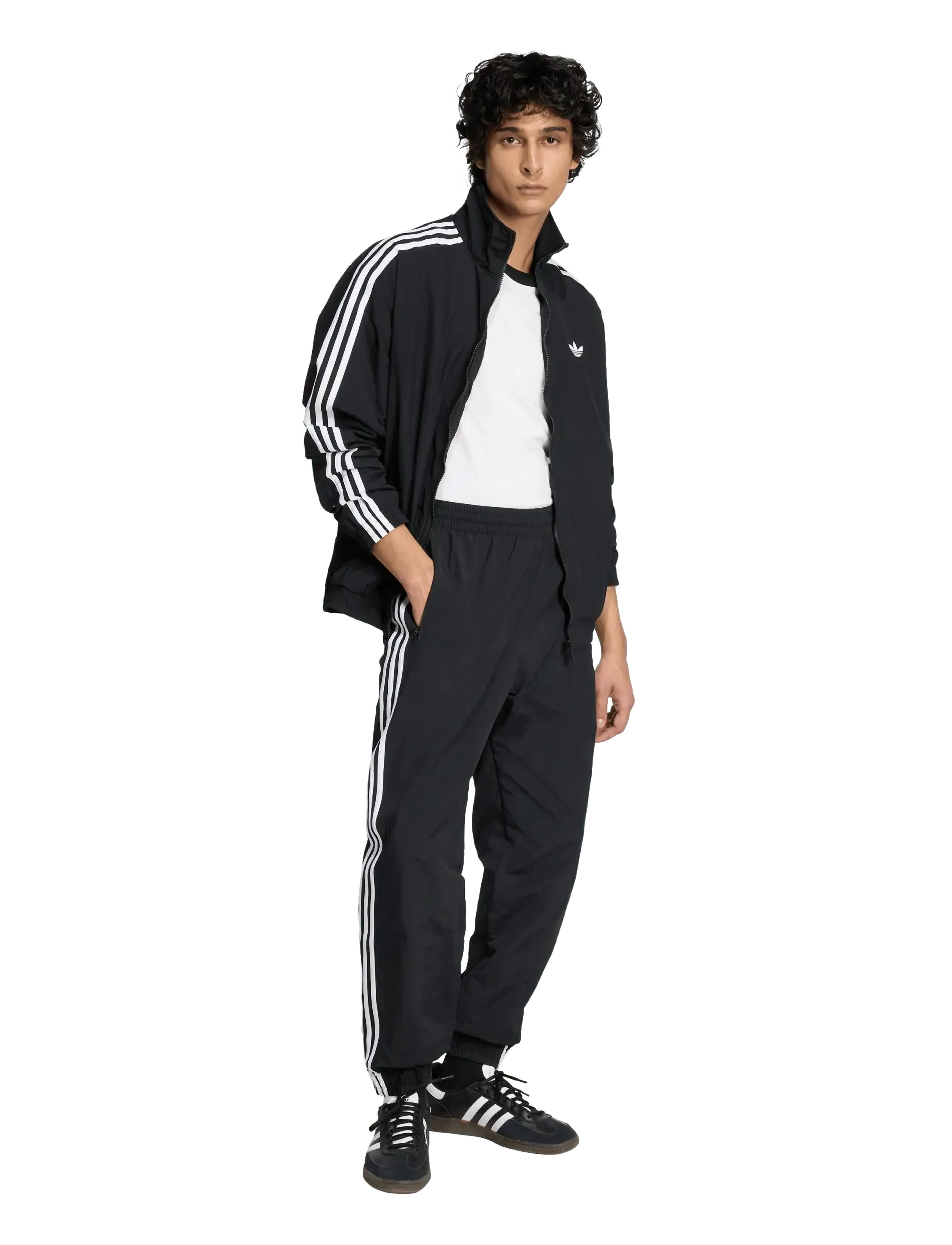 adidas Originals FIREBIRD WVN TP - Sweatpants - BLACK / black