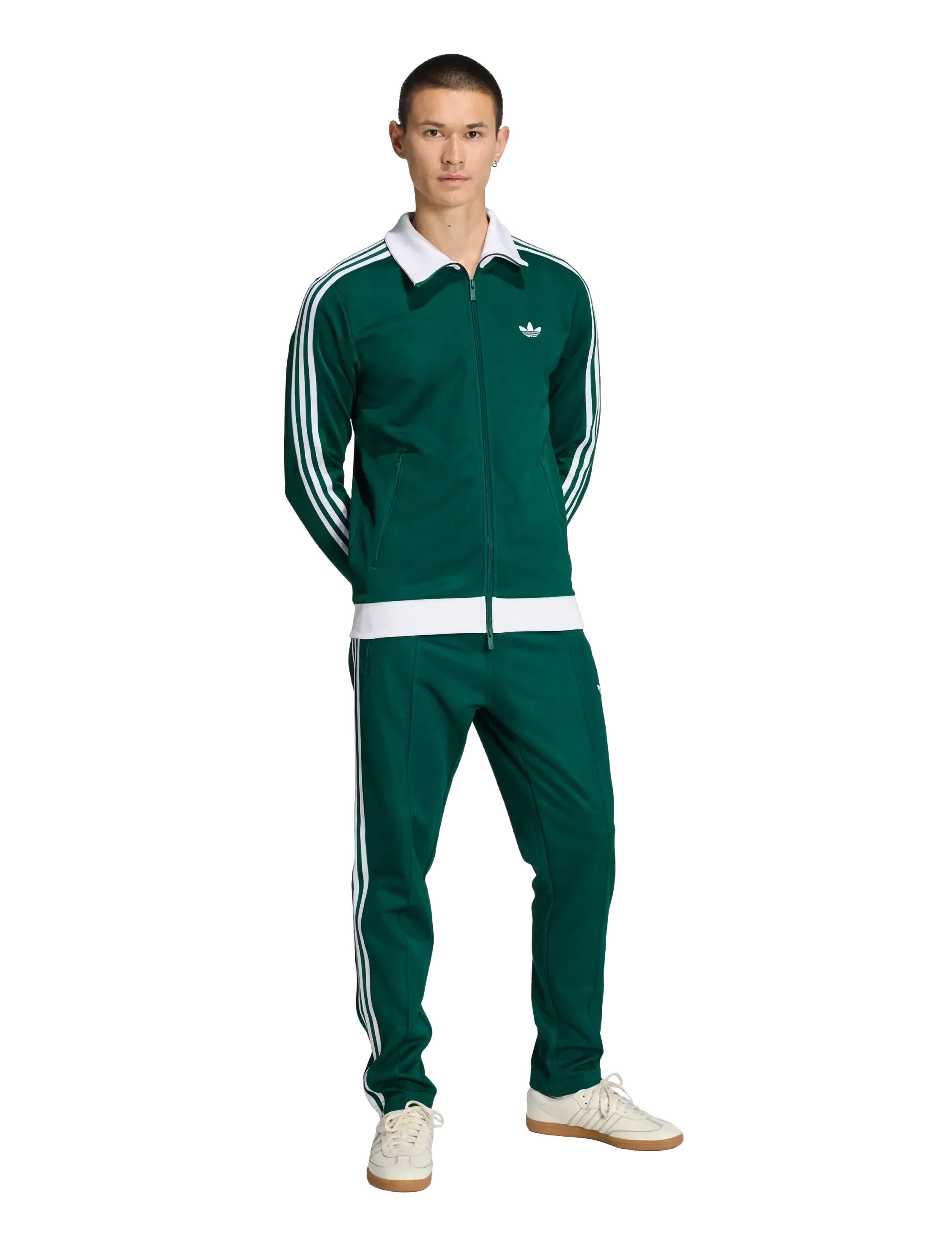 adidas Originals BECKENBAUER TP - Joggingbroeken - CGREEN/WHITE / green