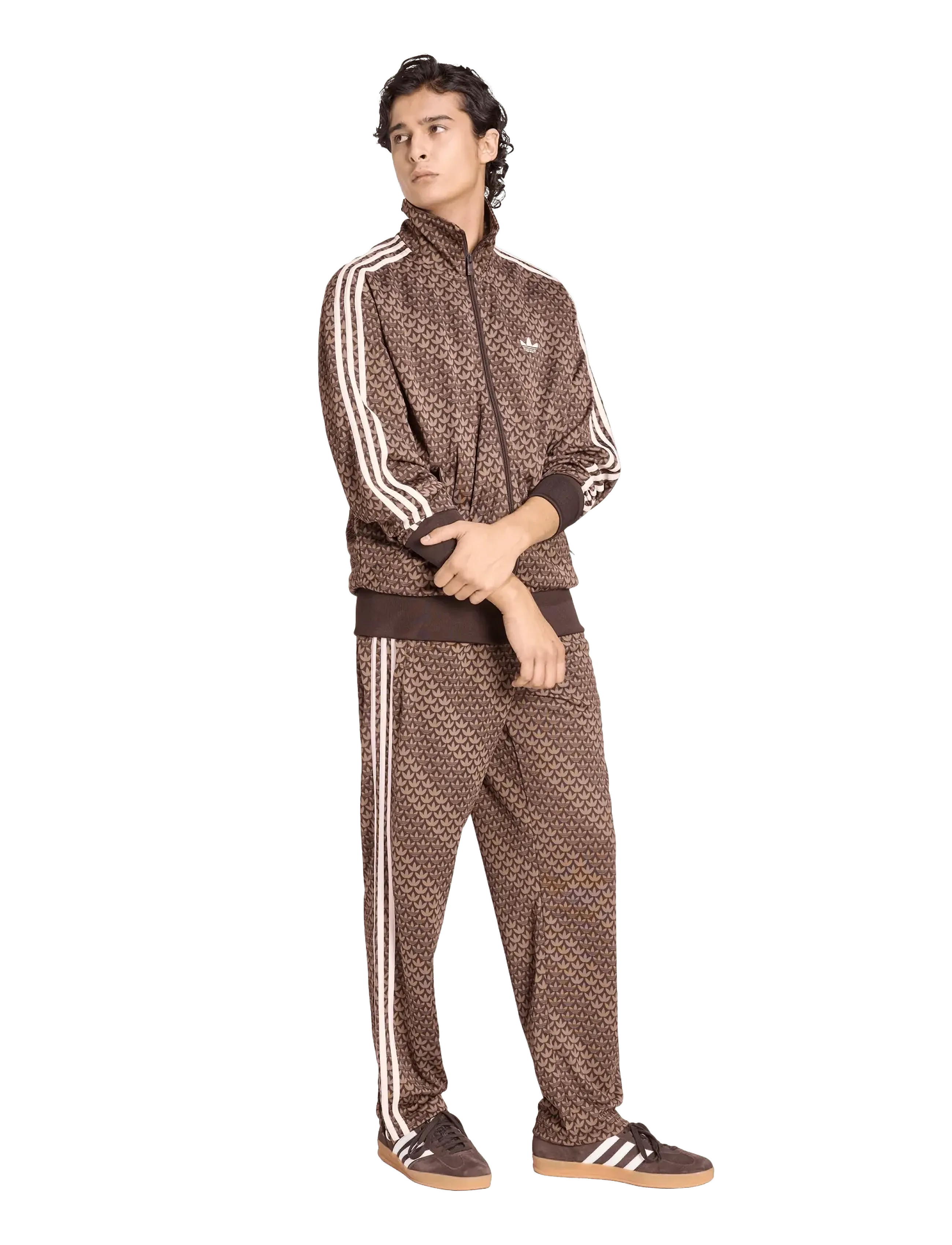 adidas Originals FIREBIRD TT - Dressipluusid - AUCO/EARSTR/SANPIN / brown