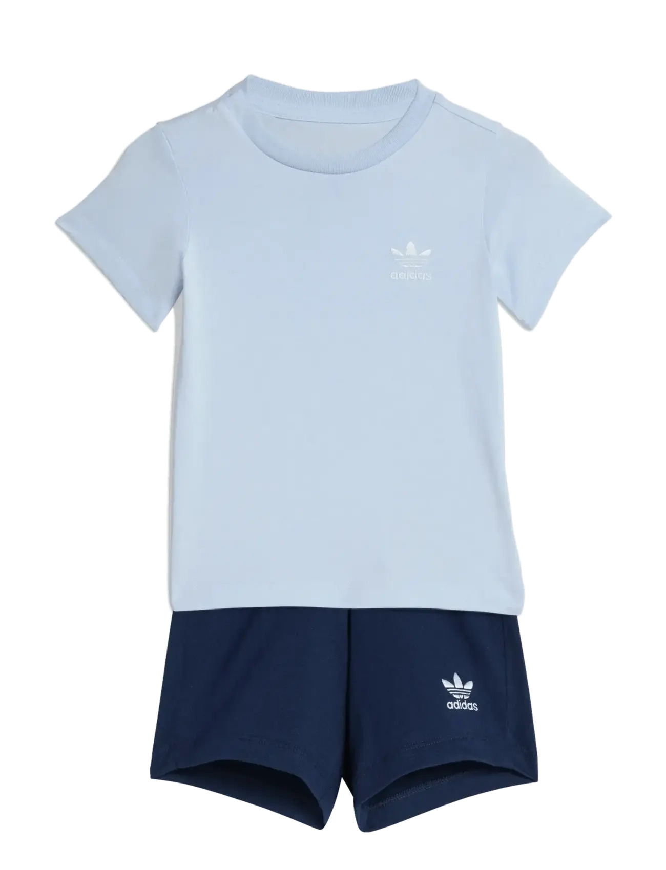 adidas Originals Short Tee Set, 86, Navy, Sport > Sæt Med Kortærmet T-Shirt, Børn