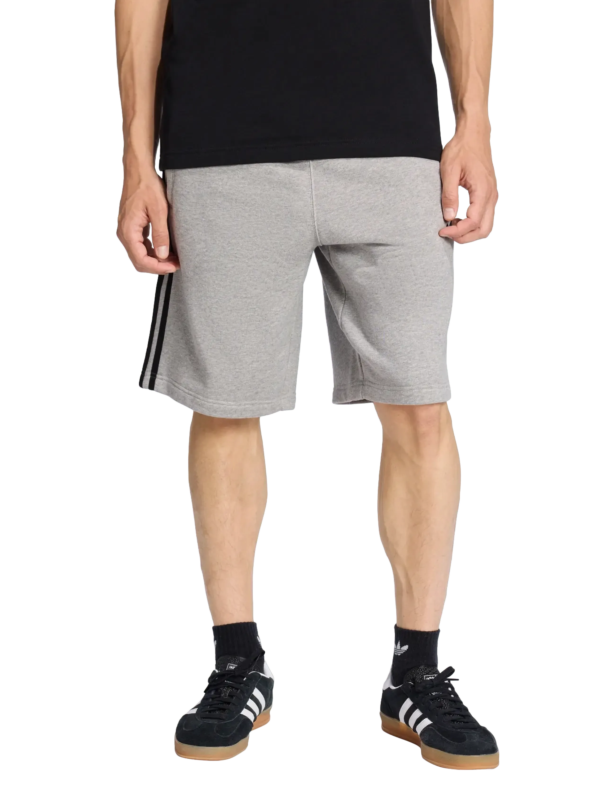 adidas Originals - 3S SHO - afslappede shorts - mgreyh - 2